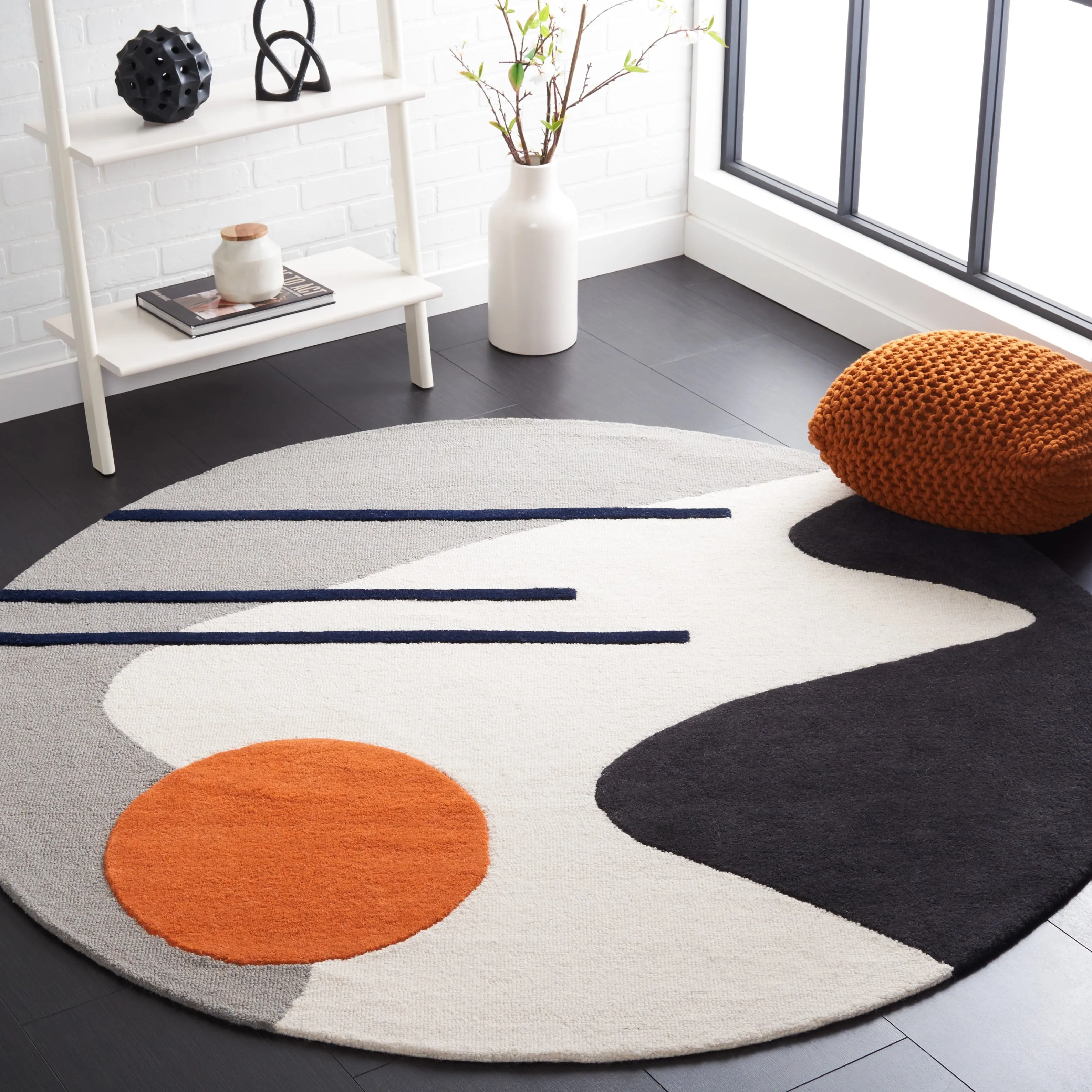 SAFAVIEH Handmade Rodeo Drive Mya Mid-Century Modern Wool Rug