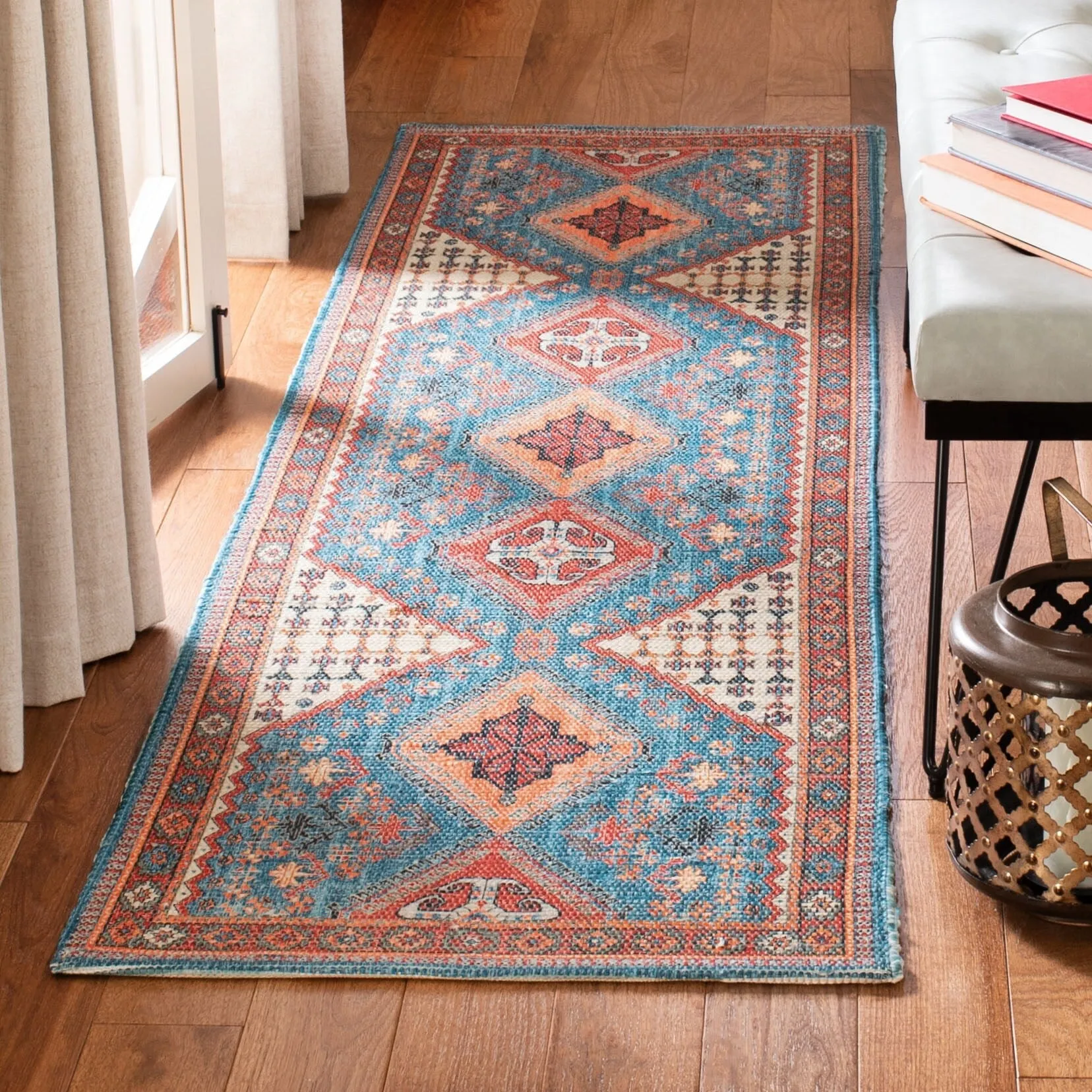 SAFAVIEH Handmade Saffron Aracely Modern Tribal Cotton Rug