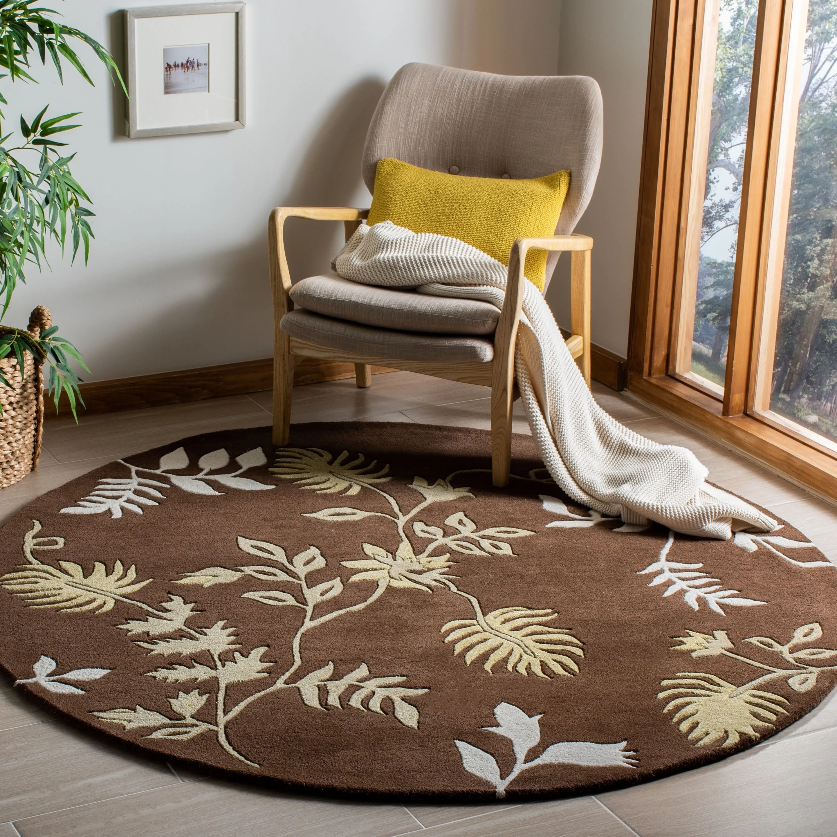 SAFAVIEH. Handmade Soho Kelsi Twigs N.Z. Wool Rug