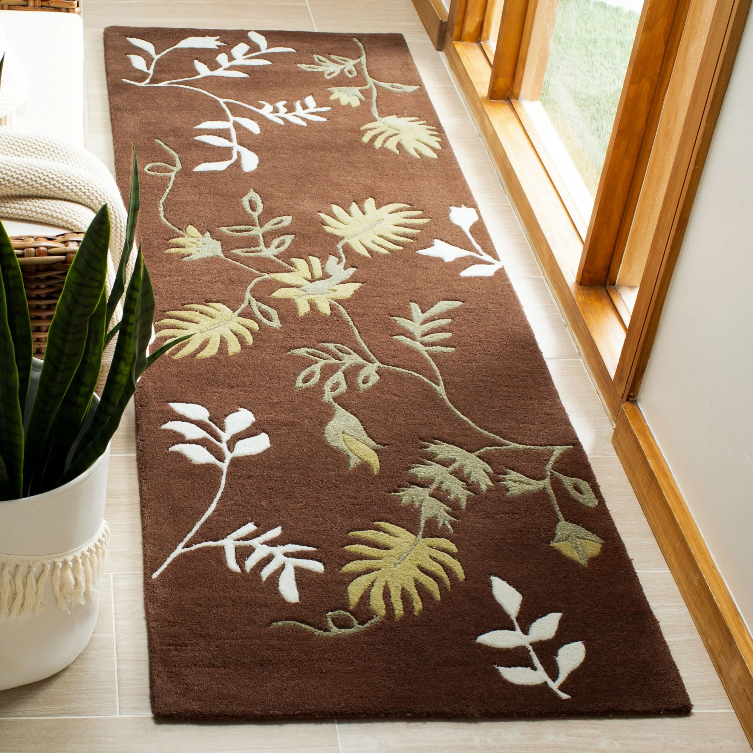 SAFAVIEH. Handmade Soho Kelsi Twigs N.Z. Wool Rug