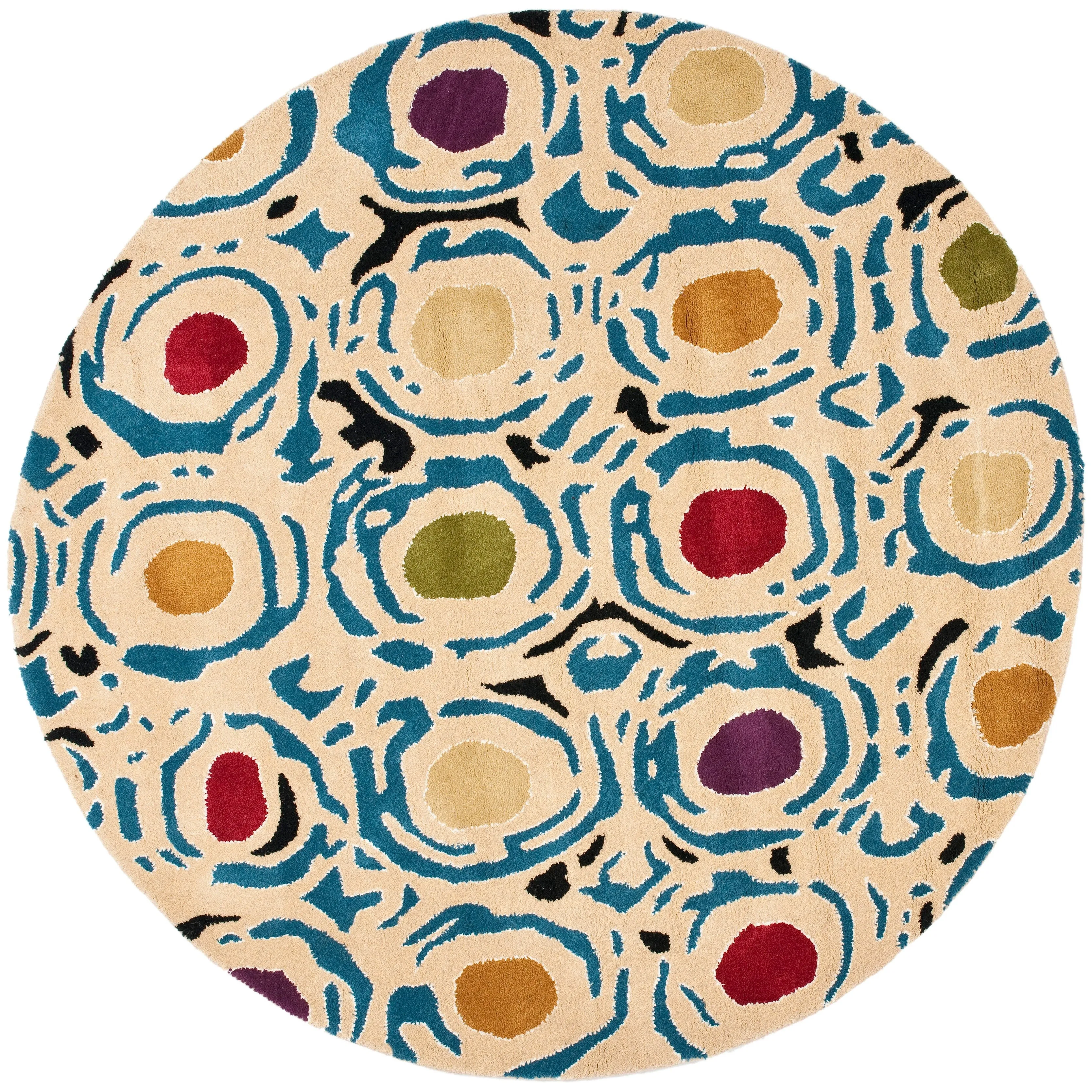 SAFAVIEH Handmade Soho Mariana Dots N.Z. Wool Rug