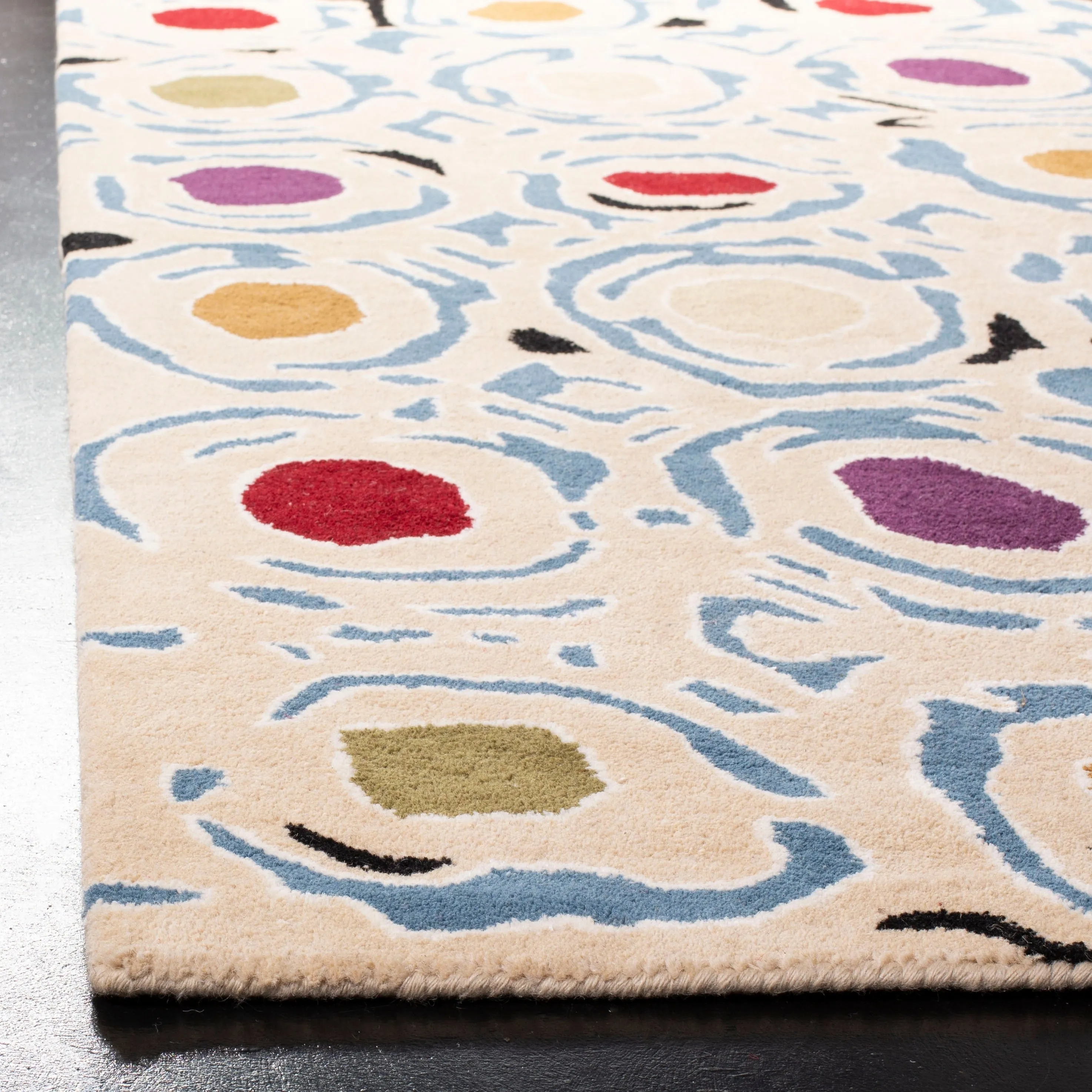 SAFAVIEH Handmade Soho Mariana Dots N.Z. Wool Rug