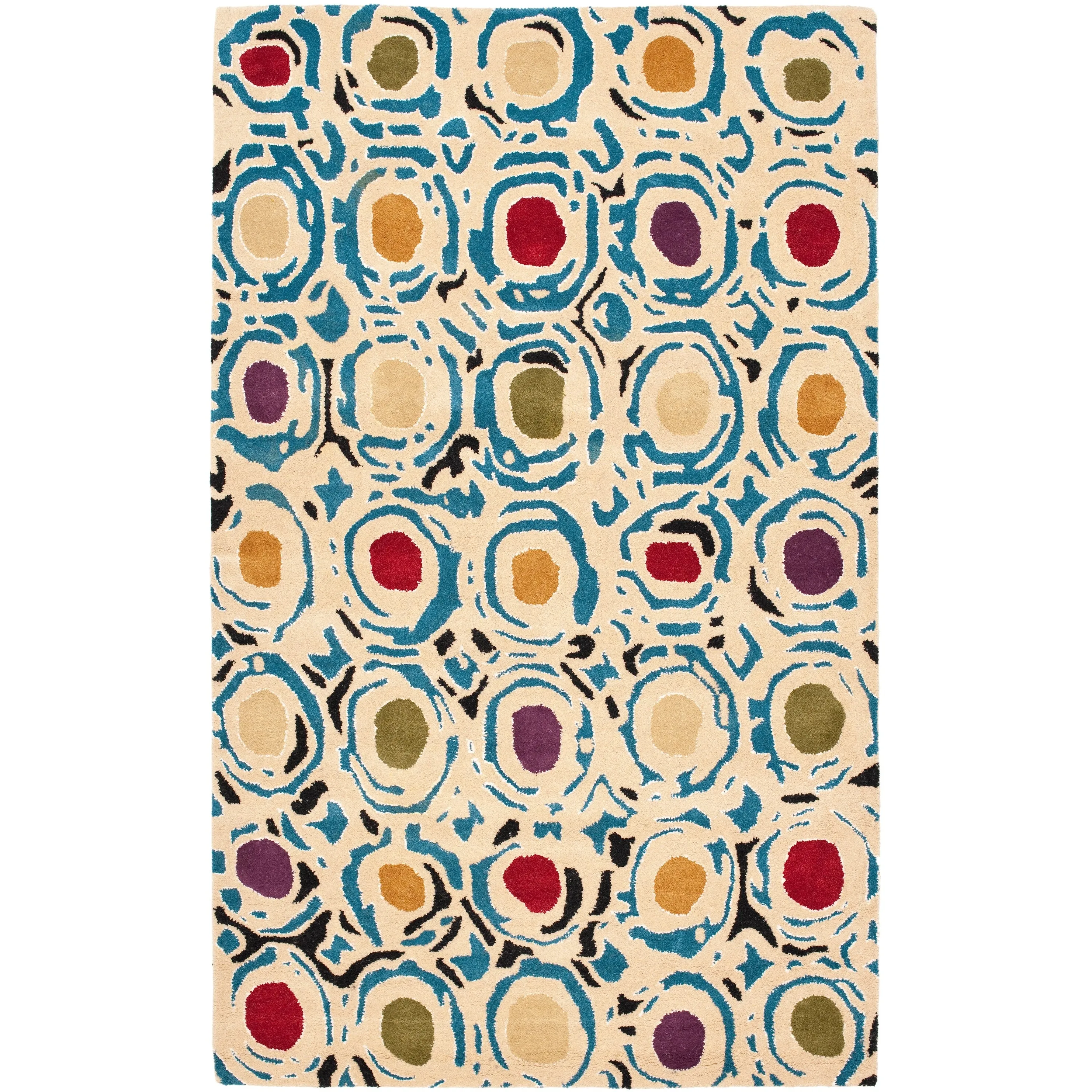 SAFAVIEH Handmade Soho Mariana Dots N.Z. Wool Rug