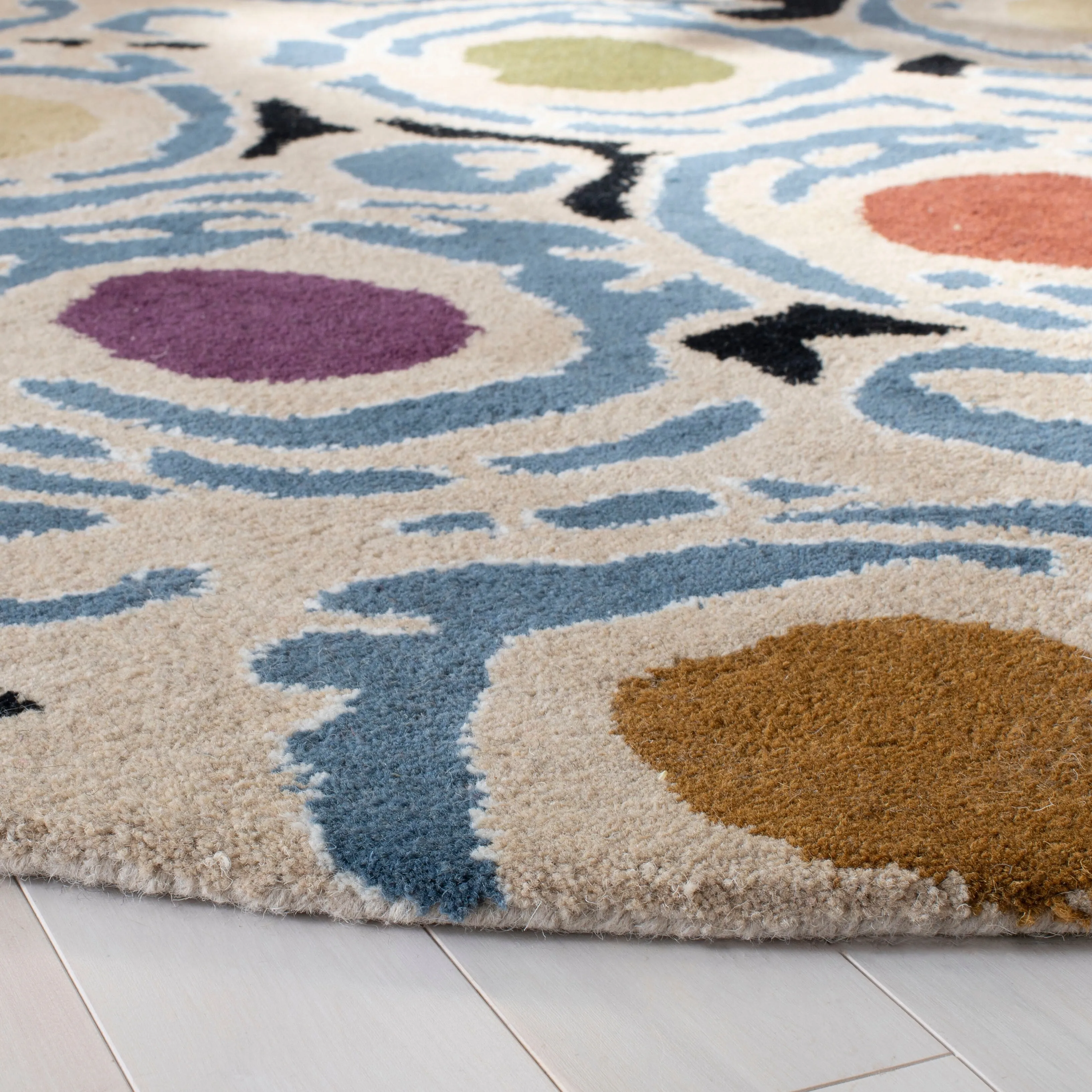 SAFAVIEH Handmade Soho Mariana Dots N.Z. Wool Rug