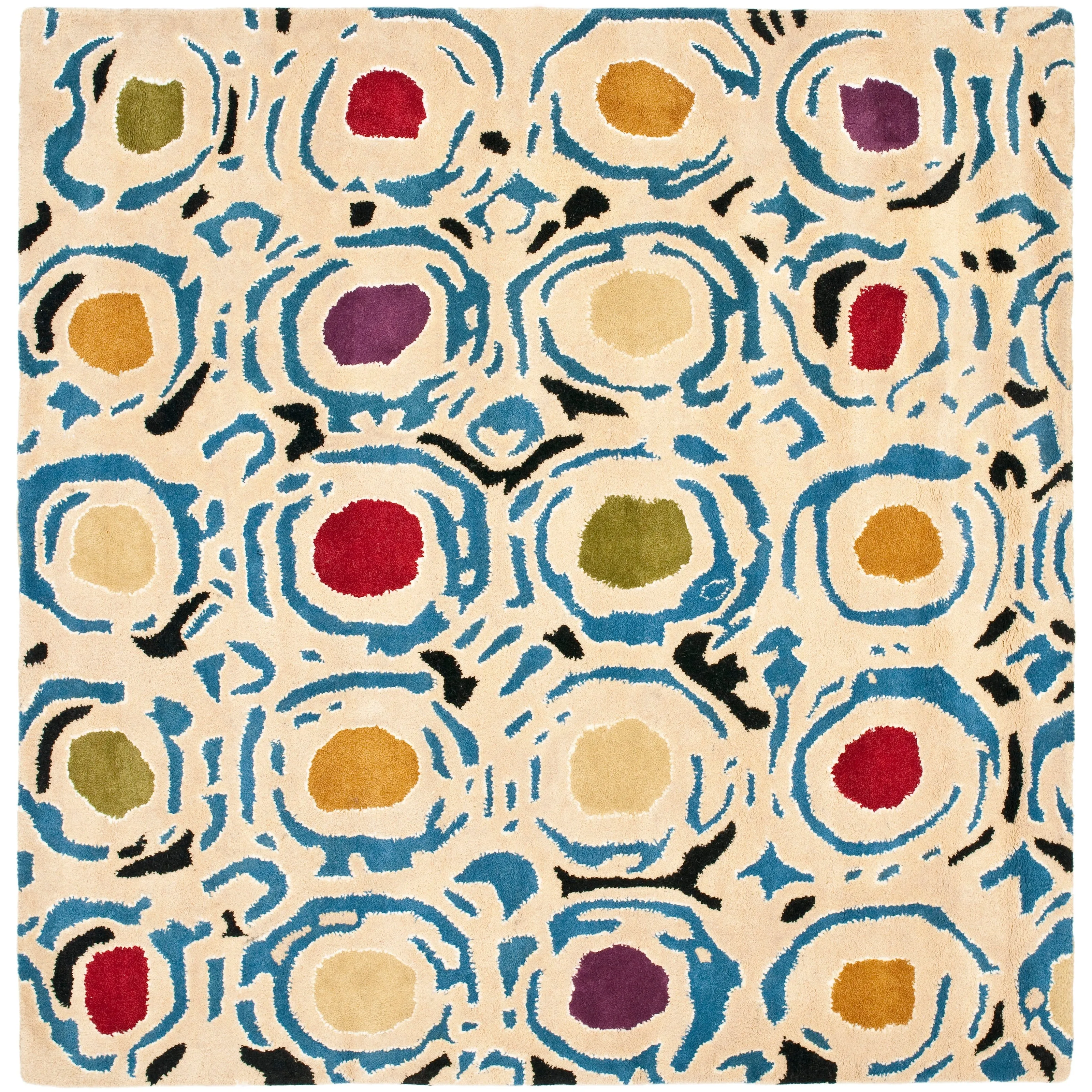 SAFAVIEH Handmade Soho Mariana Dots N.Z. Wool Rug