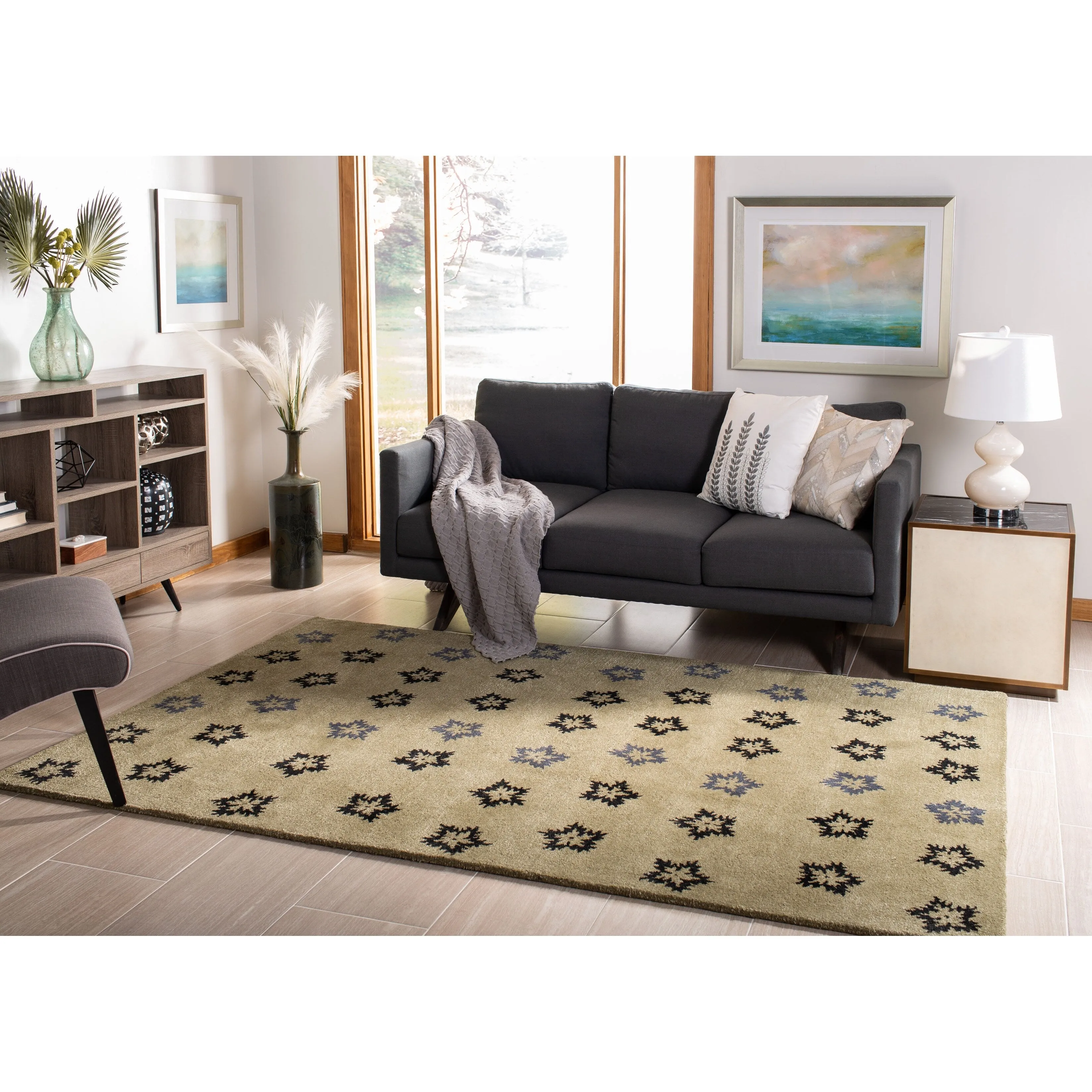 SAFAVIEH Handmade Soho Teela Leaves N.Z. Wool Rug