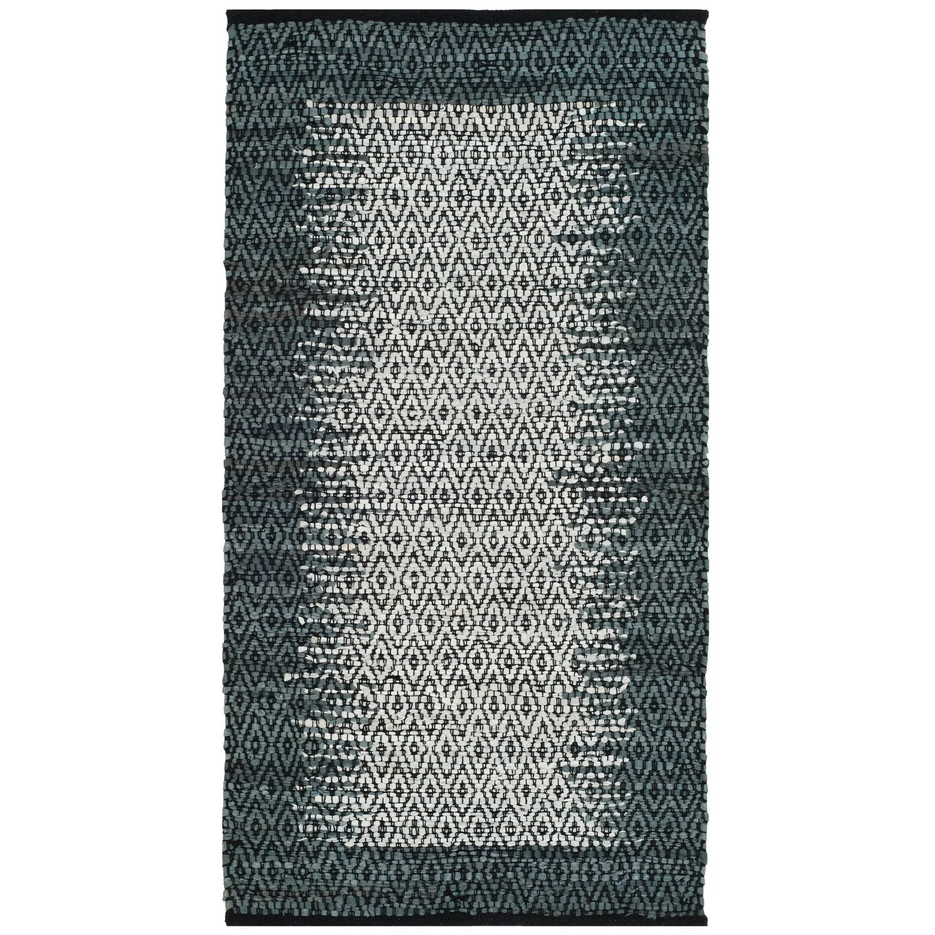 SAFAVIEH Handmade Vintage Boho Leather Mellissa Modern Stripe Leather