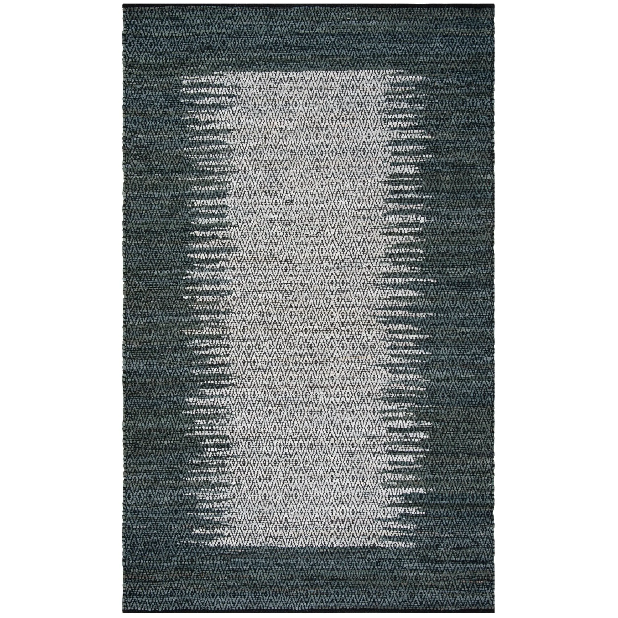 SAFAVIEH Handmade Vintage Boho Leather Mellissa Modern Stripe Leather