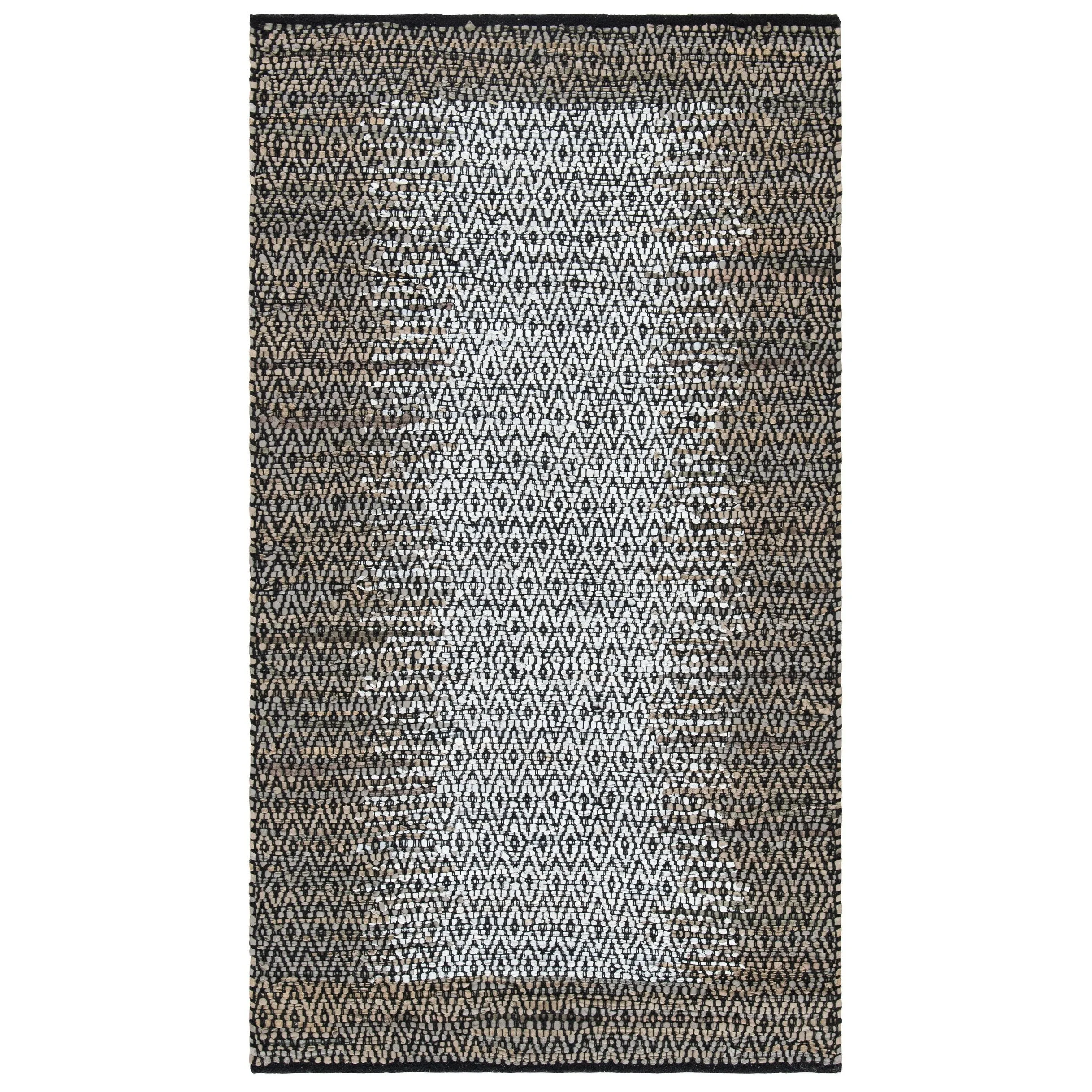 SAFAVIEH Handmade Vintage Boho Leather Mellissa Modern Stripe Leather