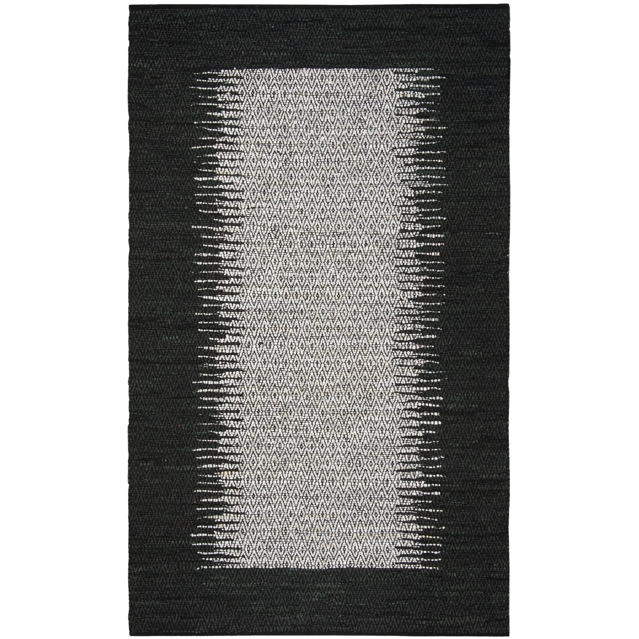 SAFAVIEH Handmade Vintage Boho Leather Mellissa Modern Stripe Leather