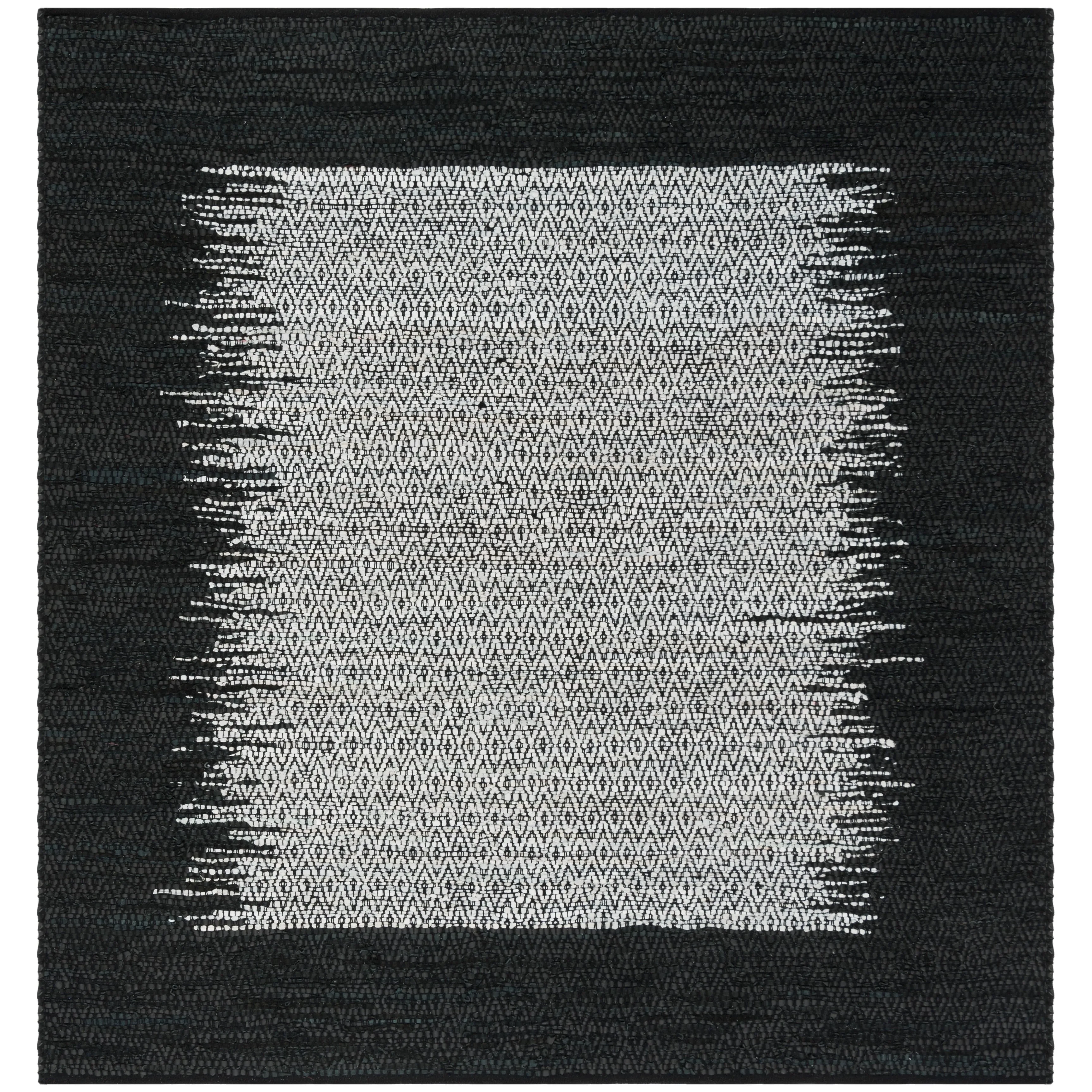 SAFAVIEH Handmade Vintage Boho Leather Mellissa Modern Stripe Leather