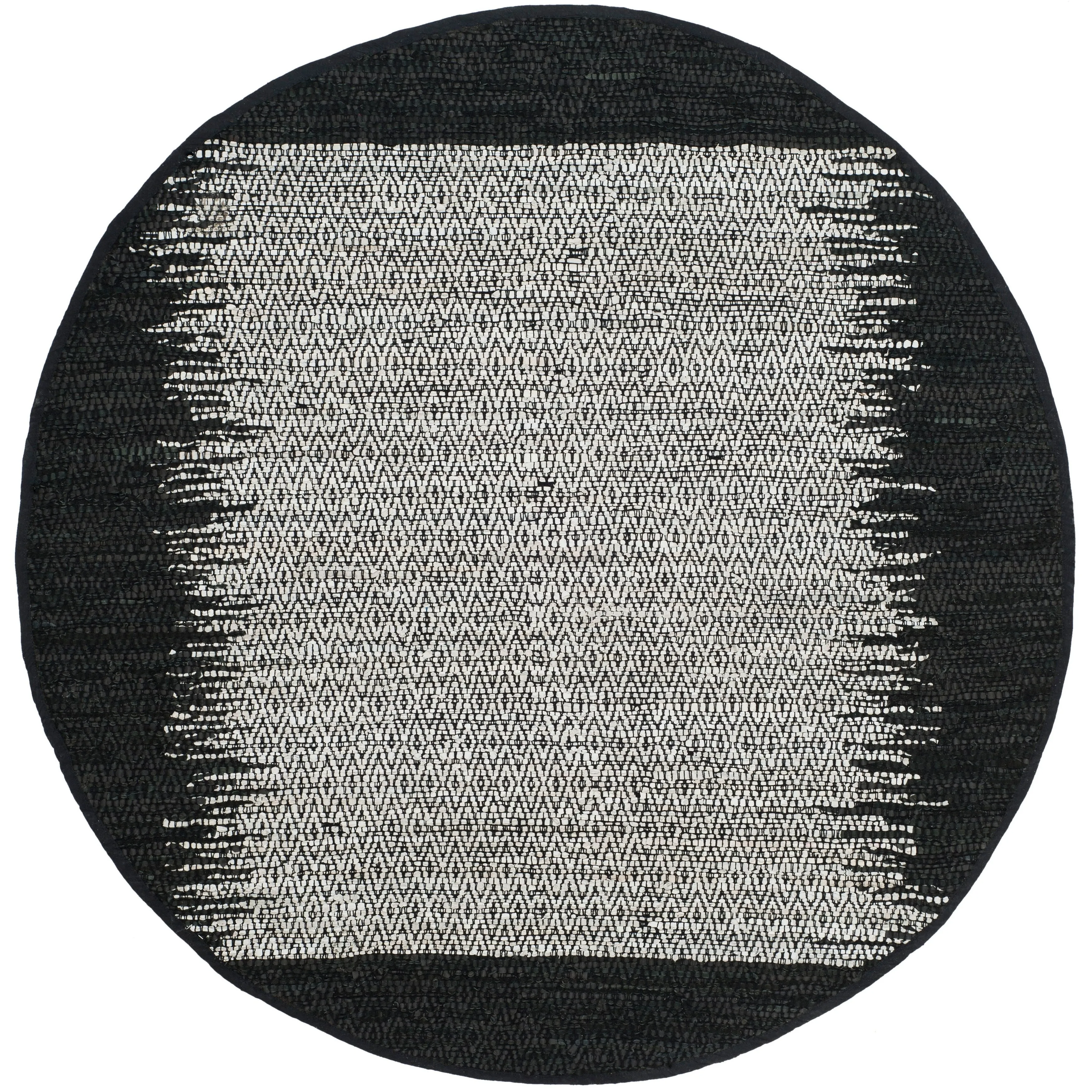 SAFAVIEH Handmade Vintage Boho Leather Mellissa Modern Stripe Leather