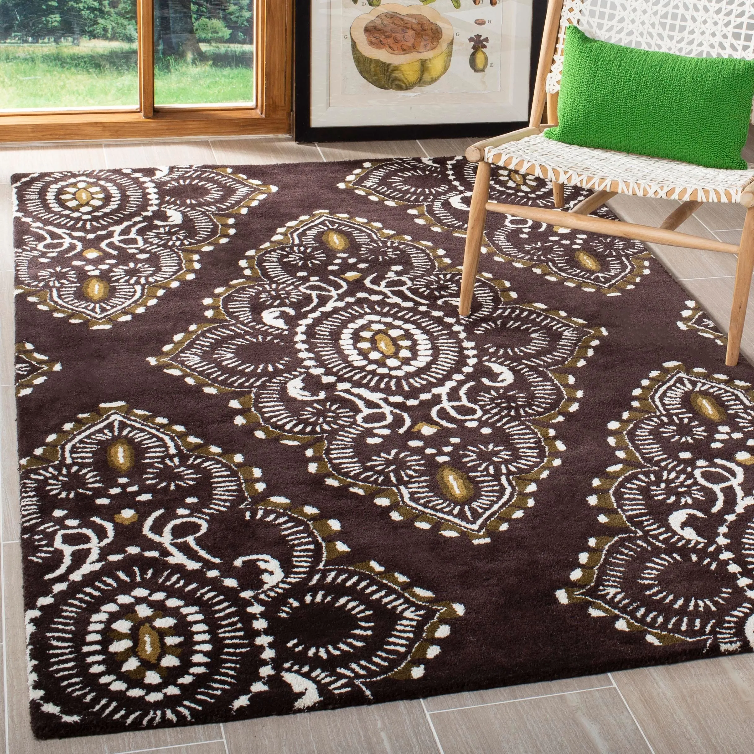SAFAVIEH Handmade Wyndham Geanina Modern Wool Rug