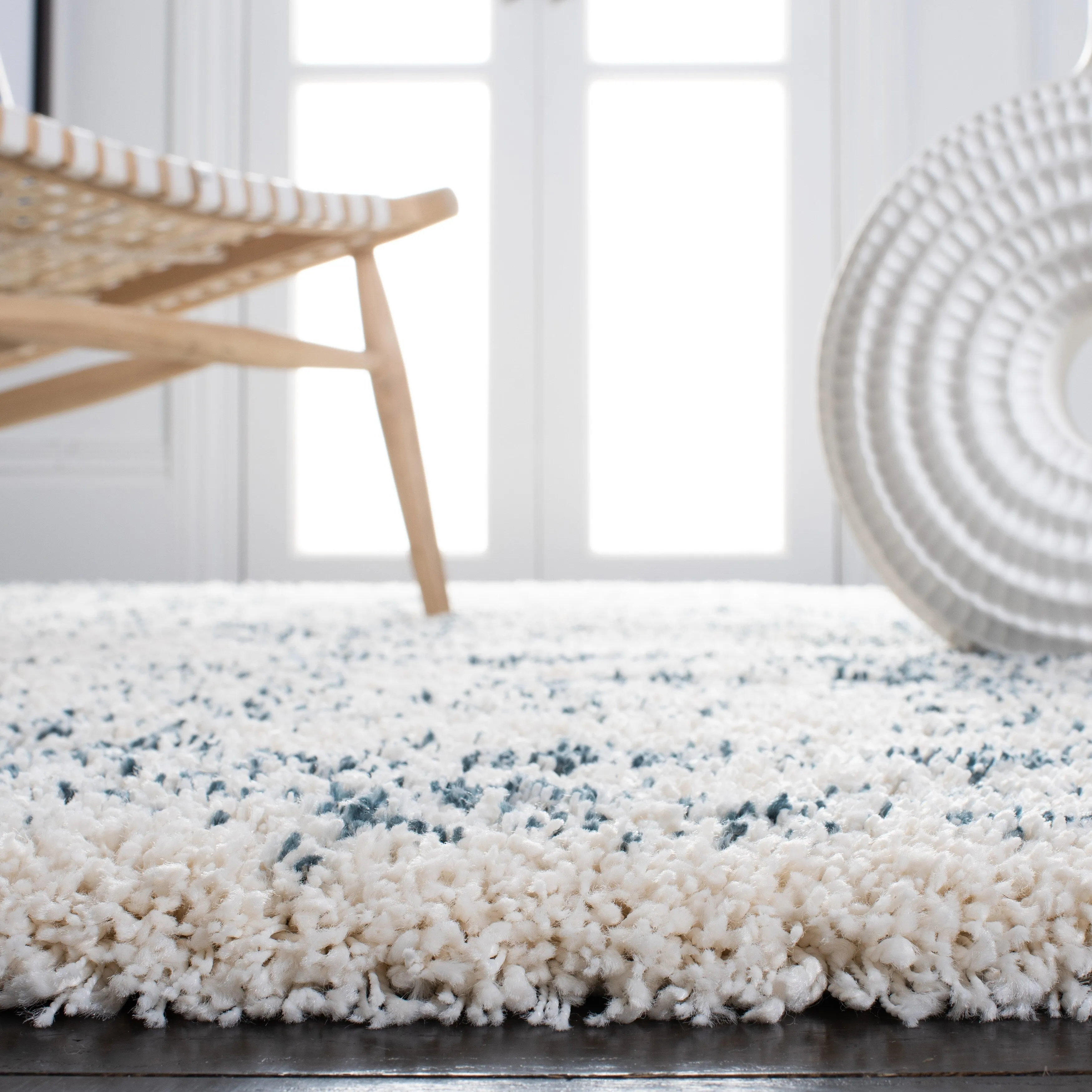 SAFAVIEH Hudson Shag Cherri Abstract 2-inch Thick Rug