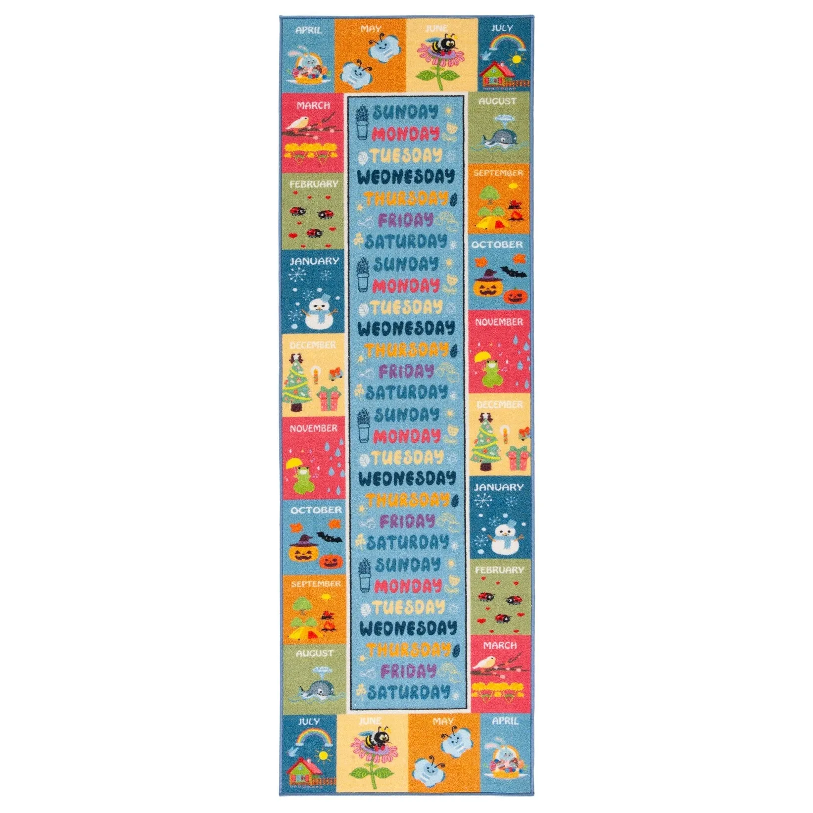 SAFAVIEH Kids Playhouse Machine Washable Slip Resistant Ginny Rug