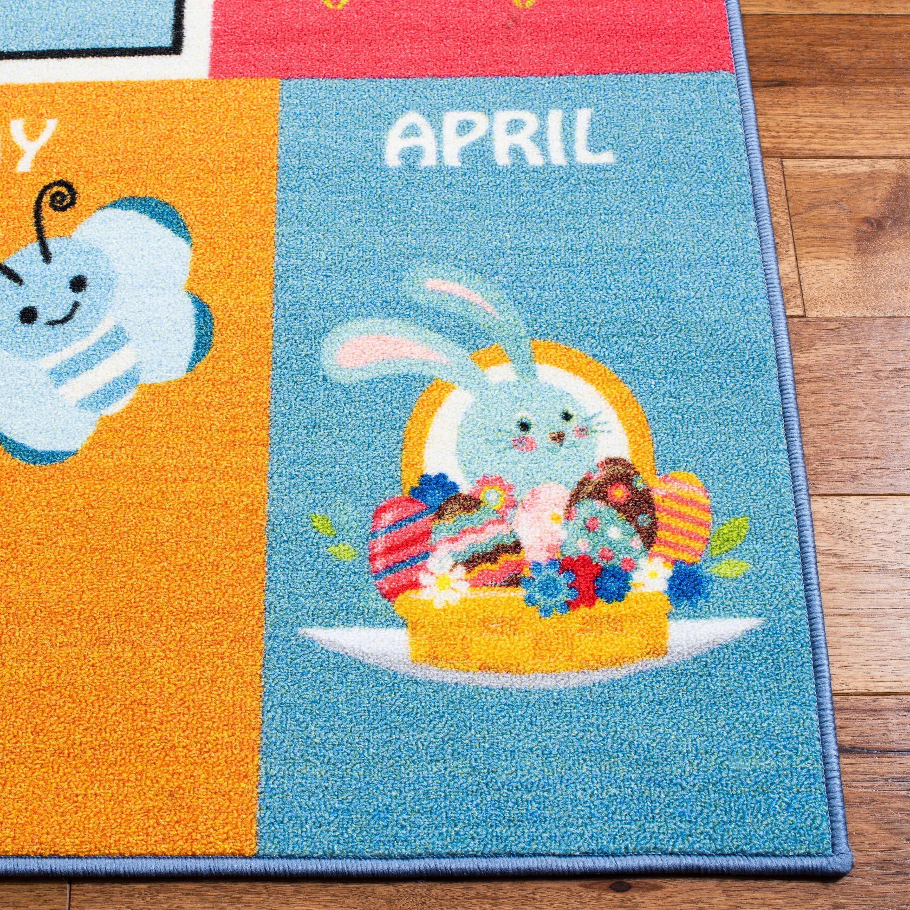 SAFAVIEH Kids Playhouse Machine Washable Slip Resistant Ginny Rug