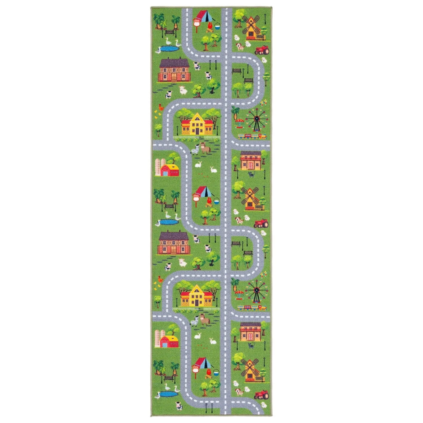 SAFAVIEH Kids Playhouse Machine Washable Slip Resistant Merrilee Neighborhood