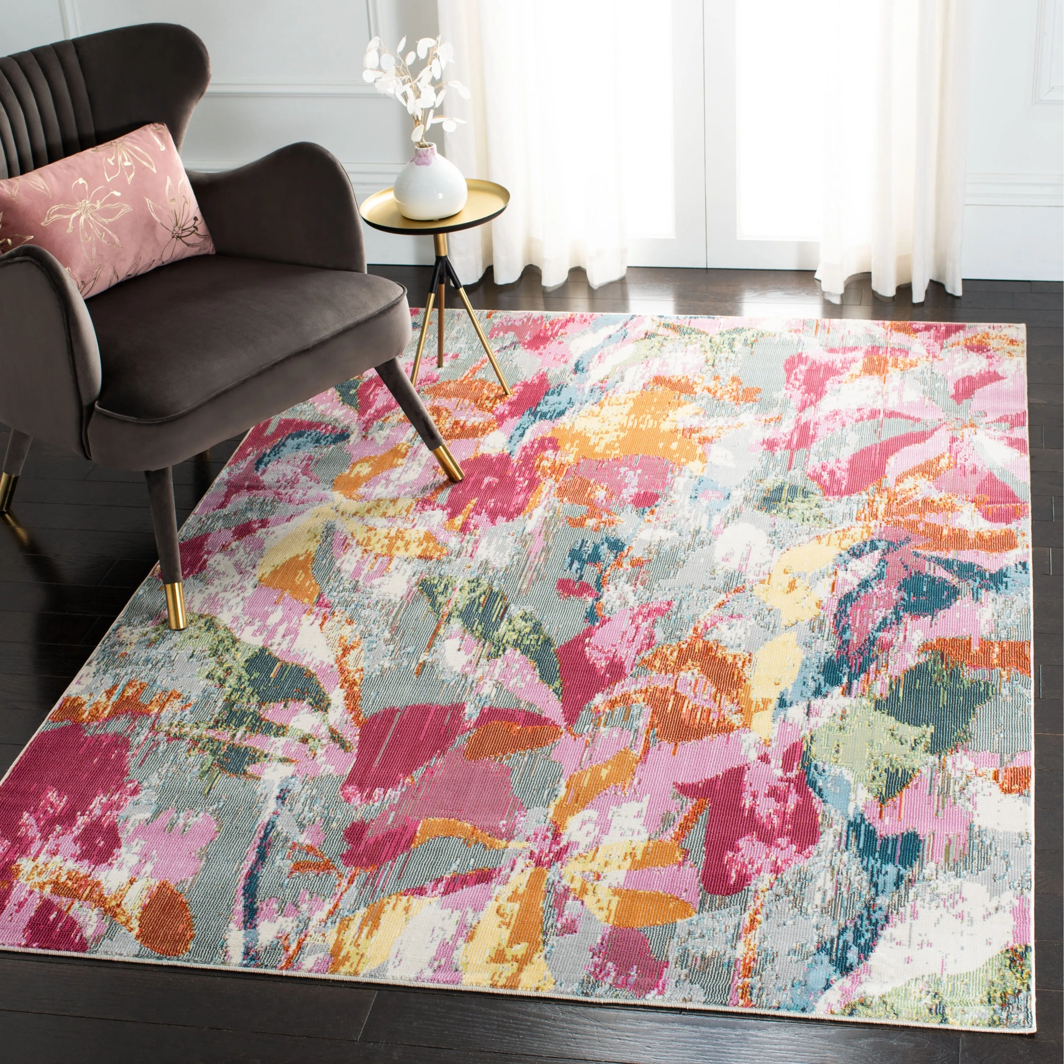 SAFAVIEH Lillian Pantalea Abstract Floral Rug