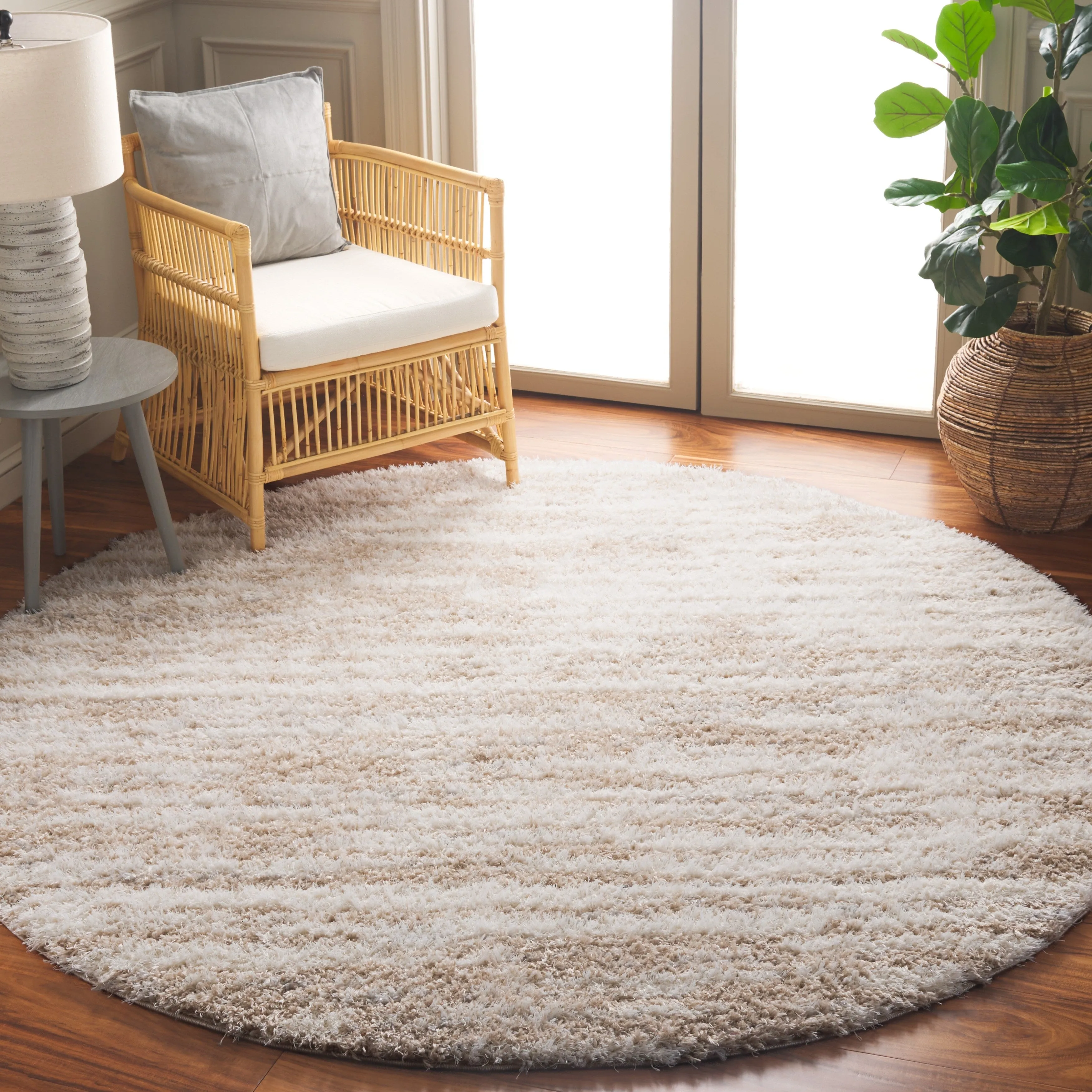 SAFAVIEH Lindsay Shag Shirlene Modern Abstract 2-inch Thick Rug