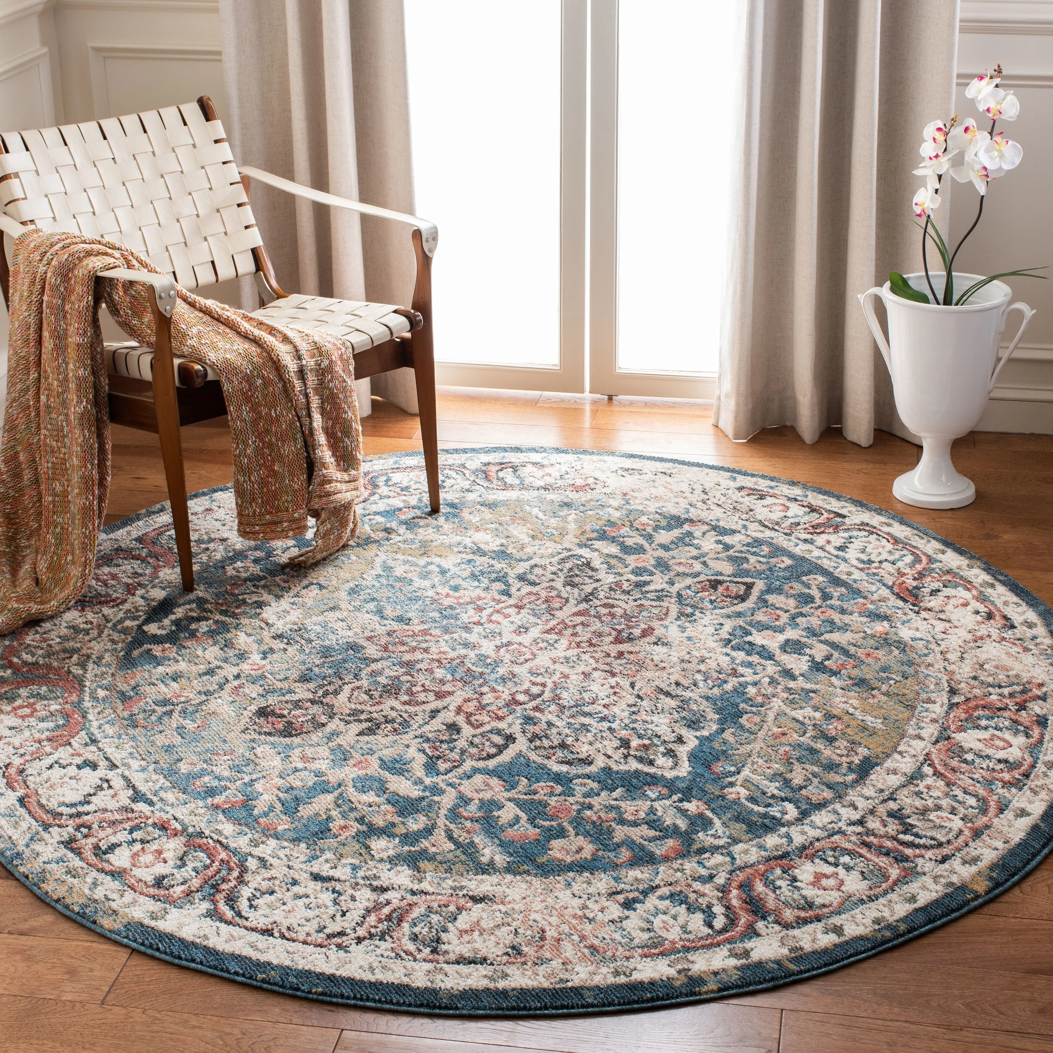 SAFAVIEH Lyric Vintage Medallion Polyester Rug