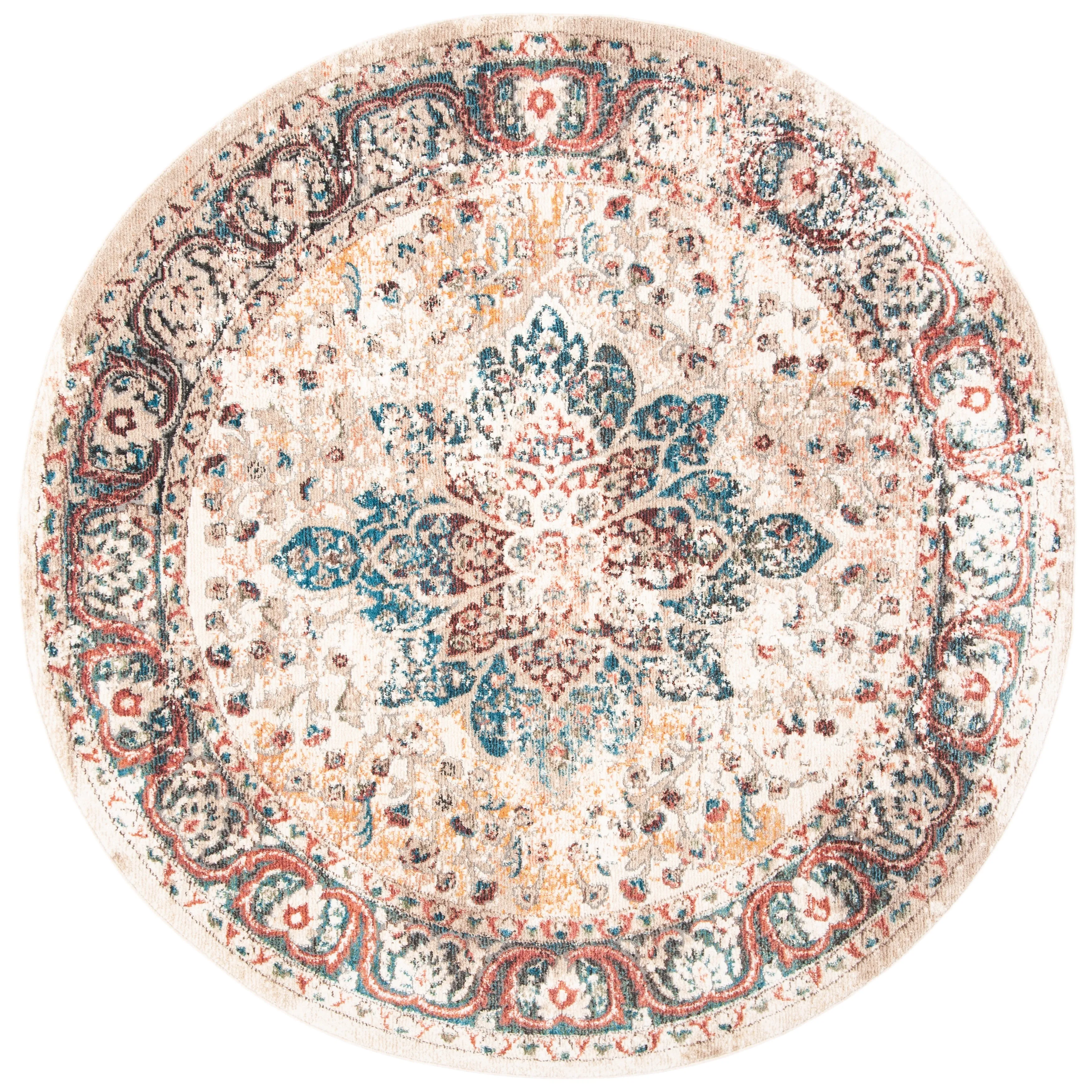 SAFAVIEH Lyric Vintage Medallion Polyester Rug