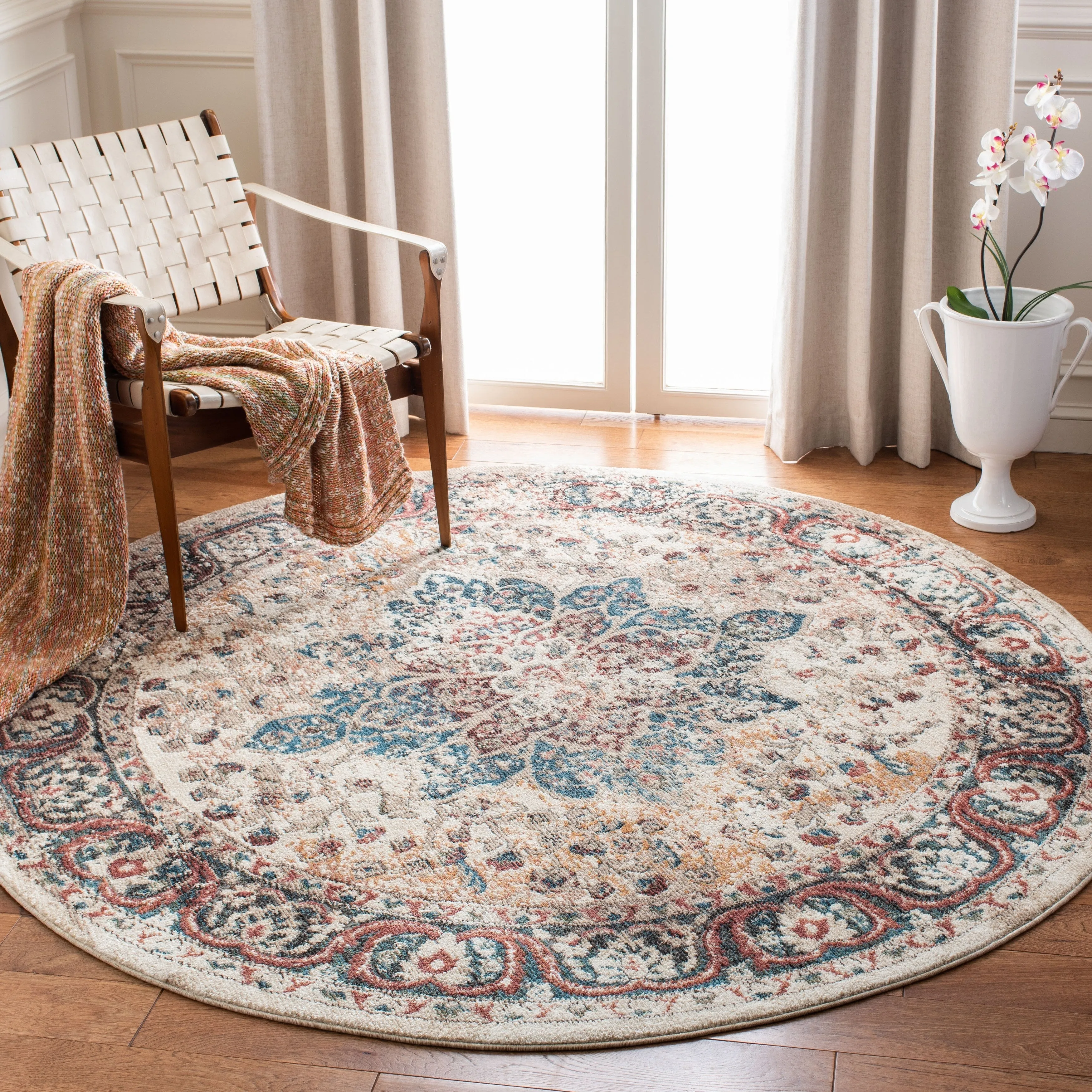 SAFAVIEH Lyric Vintage Medallion Polyester Rug
