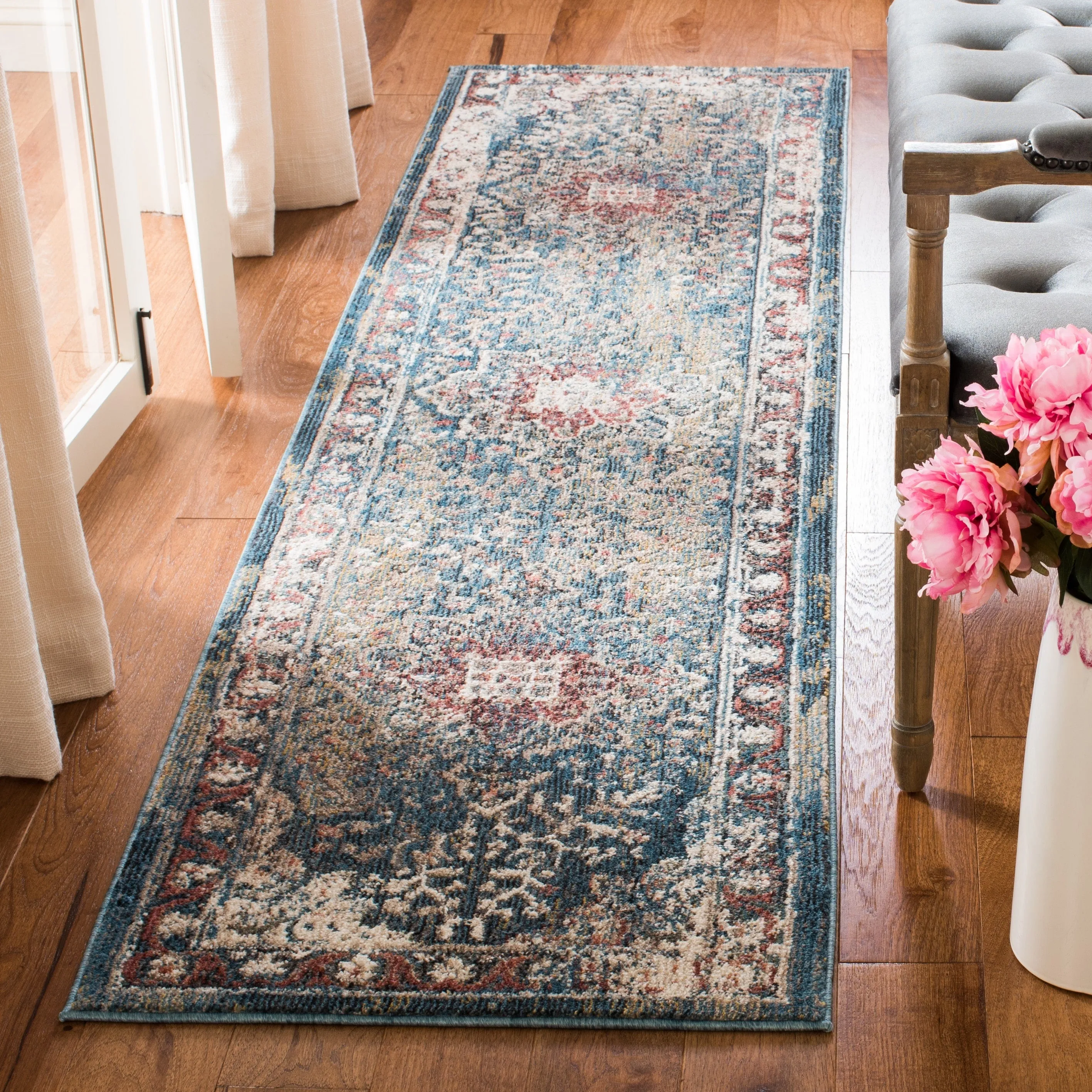 SAFAVIEH Lyric Vintage Medallion Polyester Rug