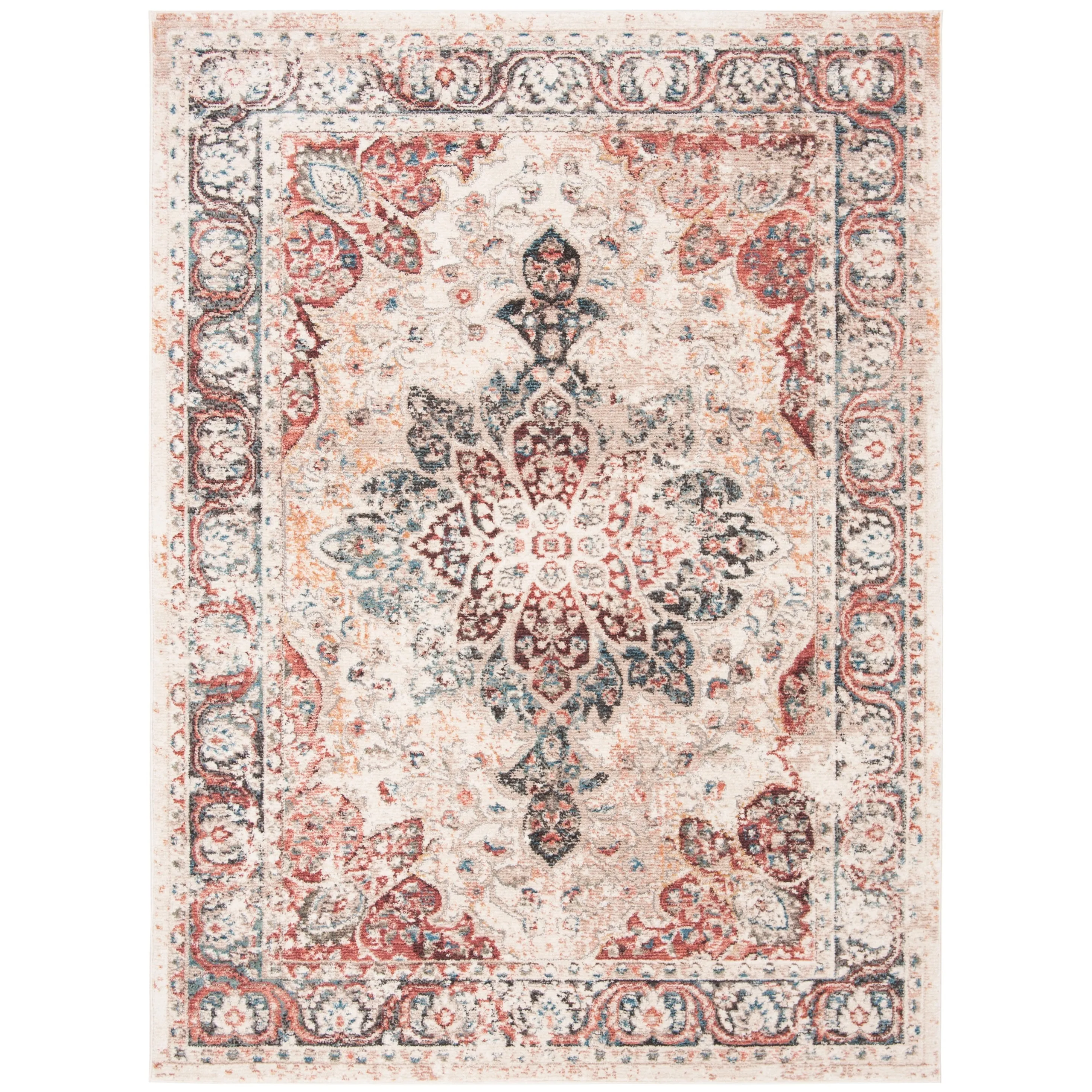 SAFAVIEH Lyric Vintage Medallion Polyester Rug