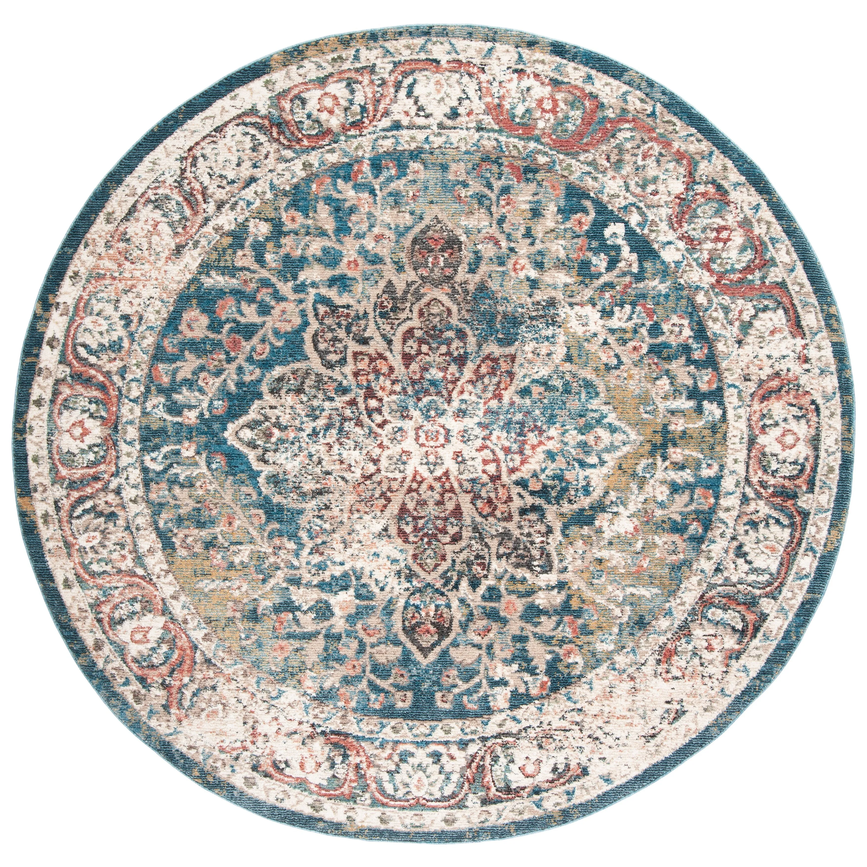 SAFAVIEH Lyric Vintage Medallion Polyester Rug