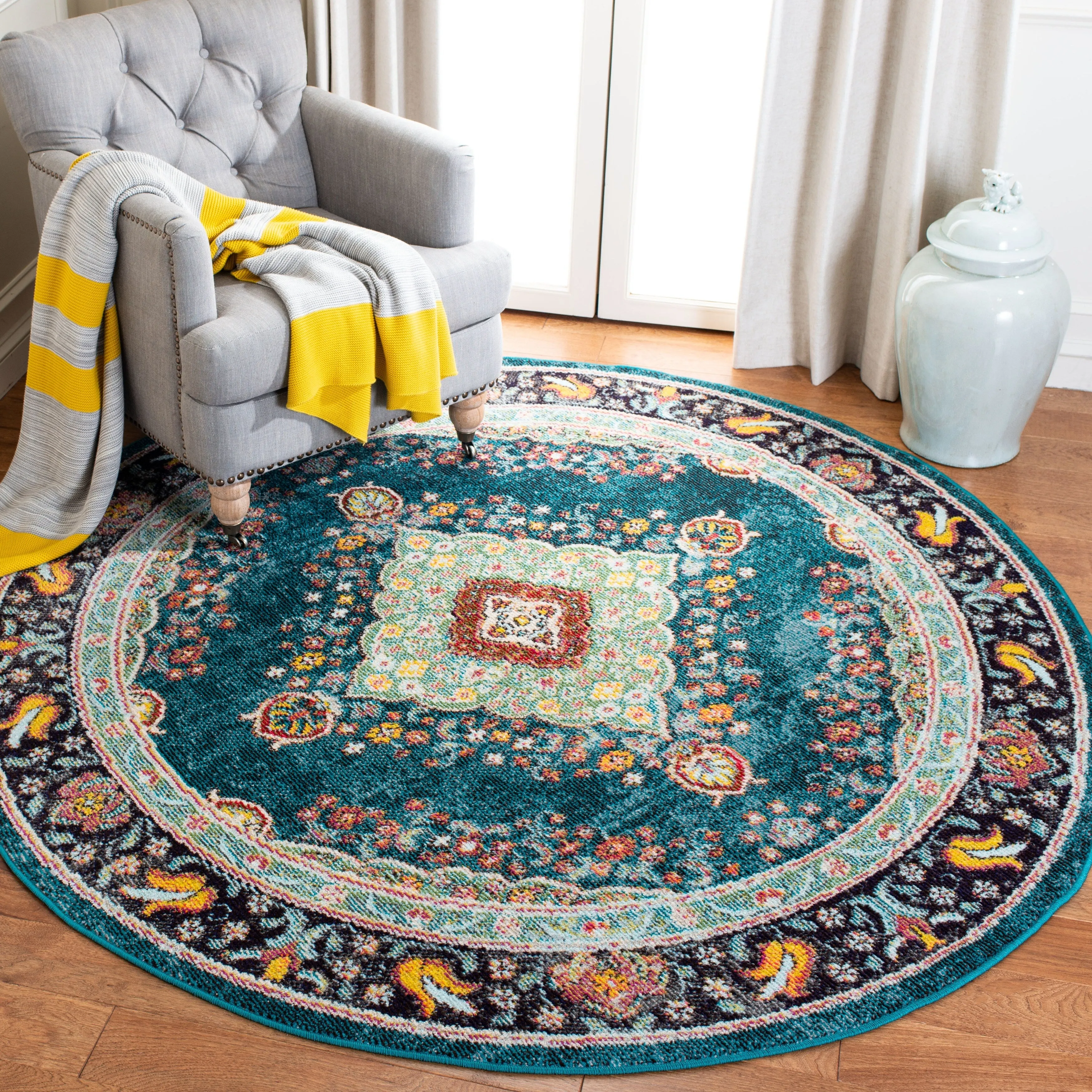 SAFAVIEH Madison Felicitas Vintage Oriental Medallion Rug