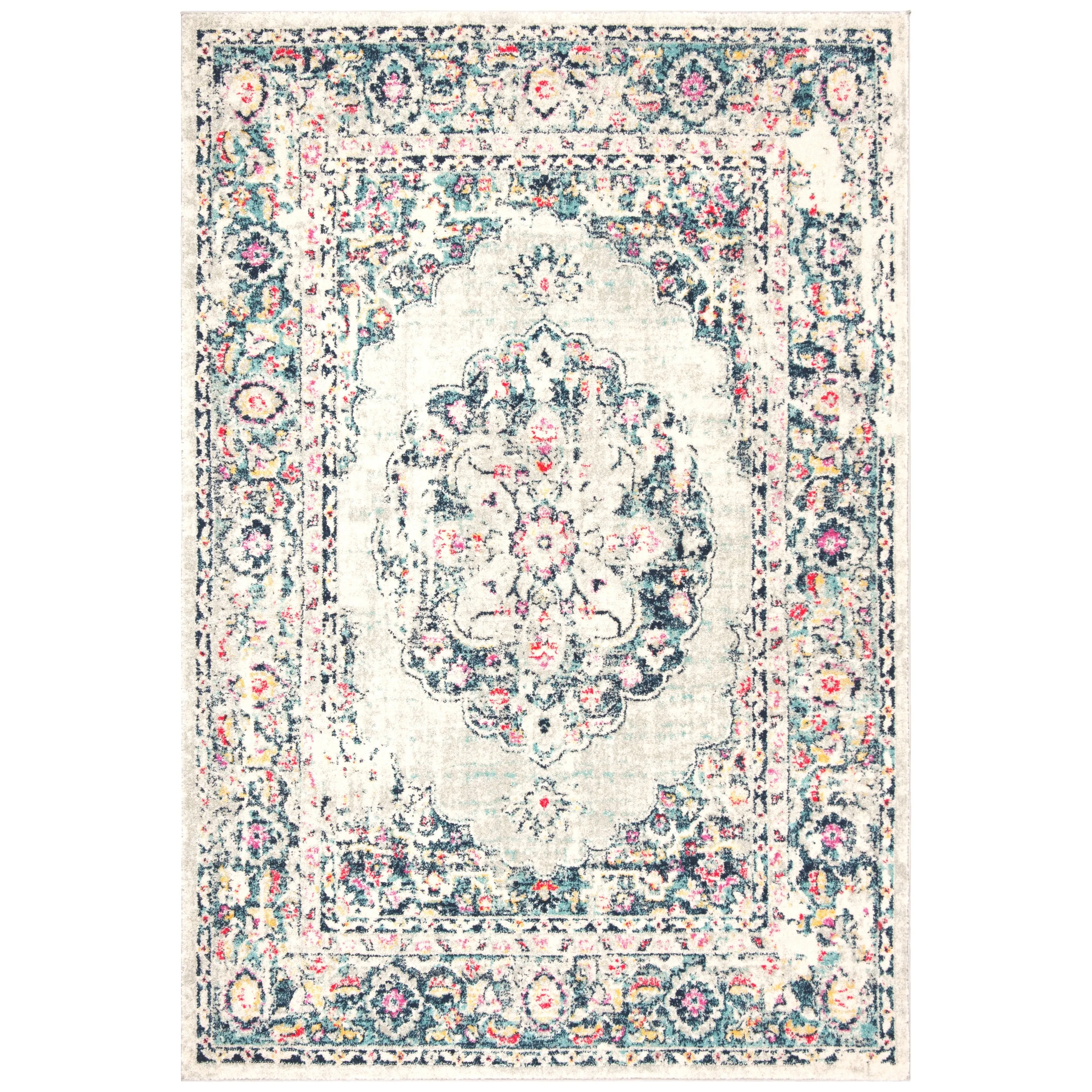 SAFAVIEH Madison Lorayne Vintage Boho Oriental Medallion Rug