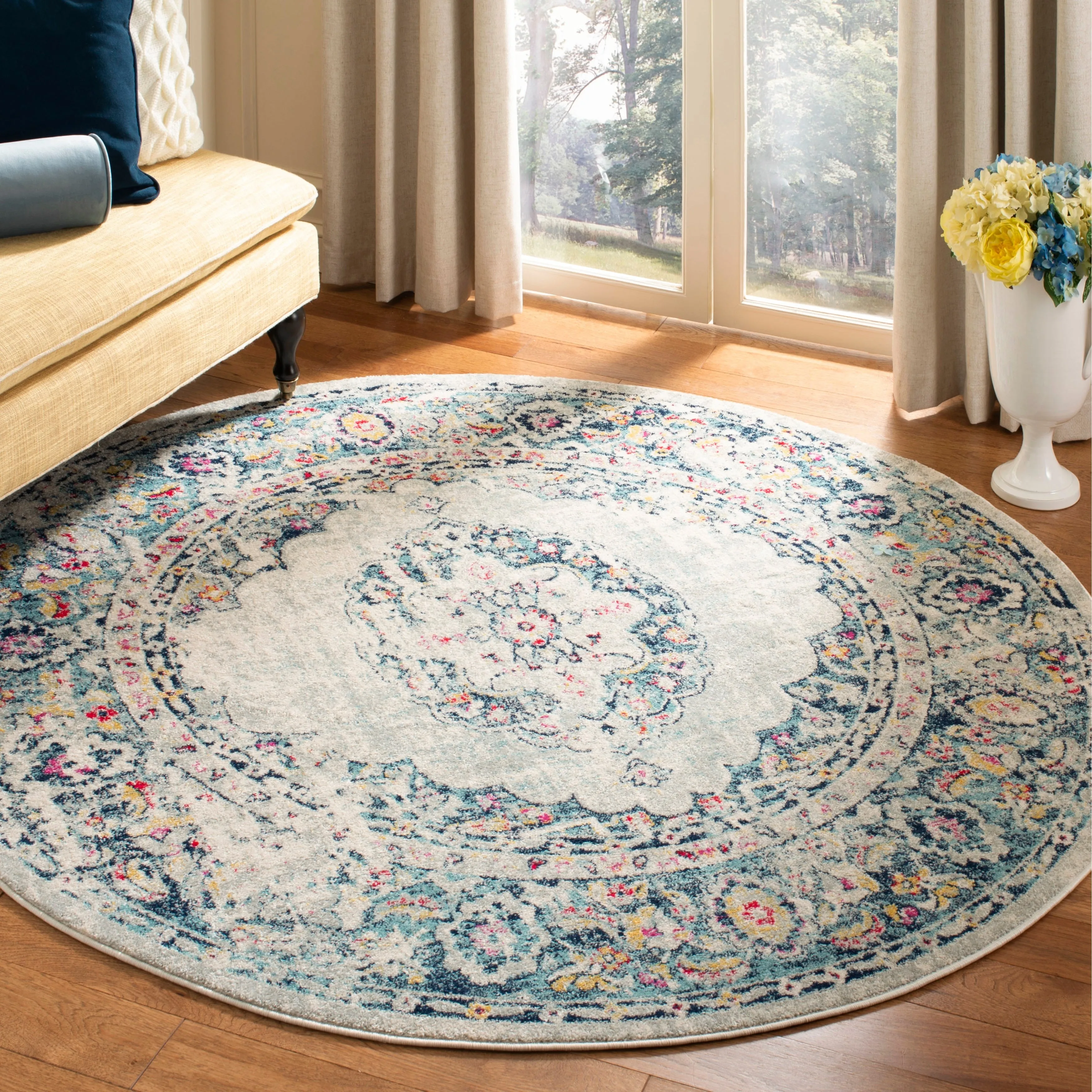 SAFAVIEH Madison Lorayne Vintage Boho Oriental Medallion Rug