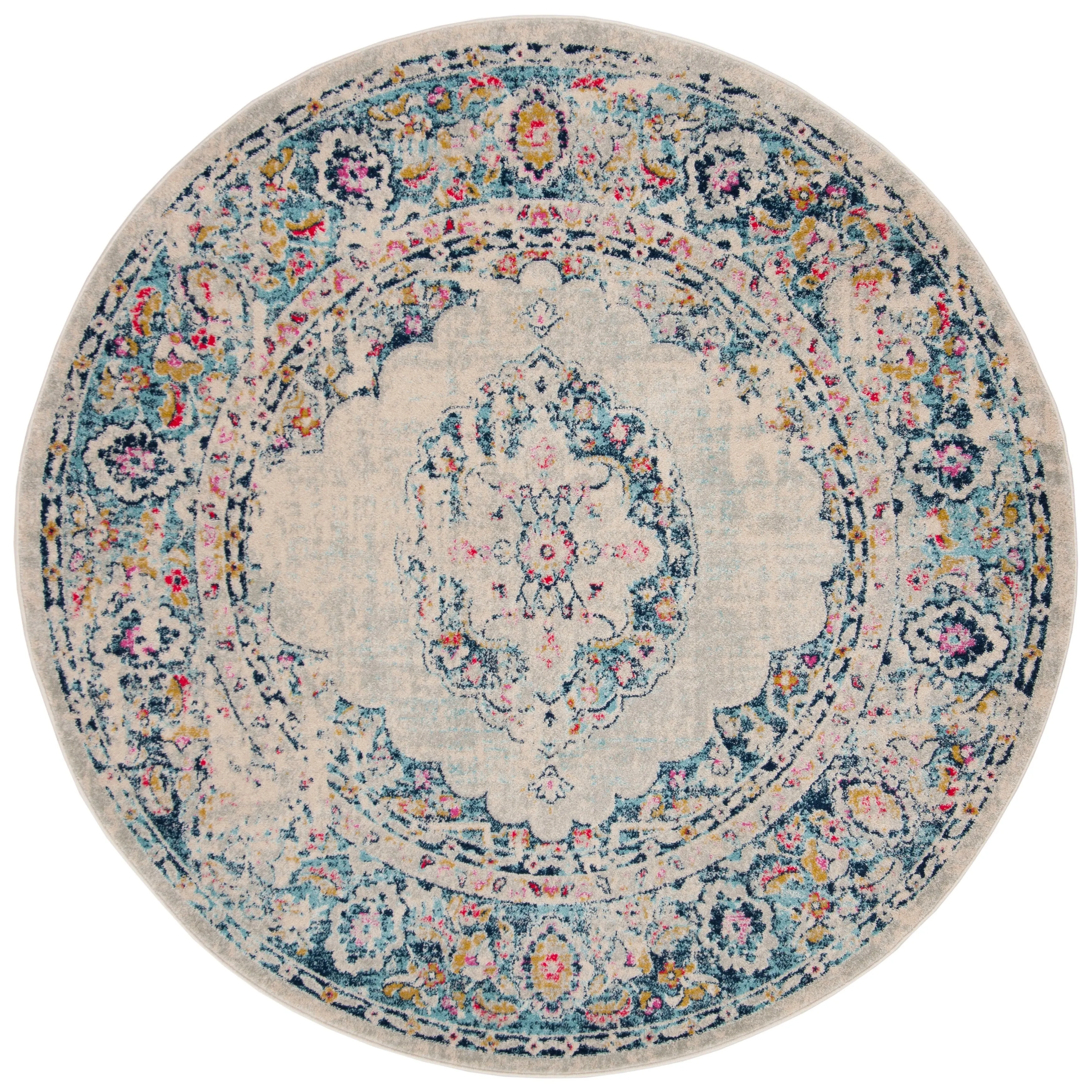 SAFAVIEH Madison Lorayne Vintage Boho Oriental Medallion Rug