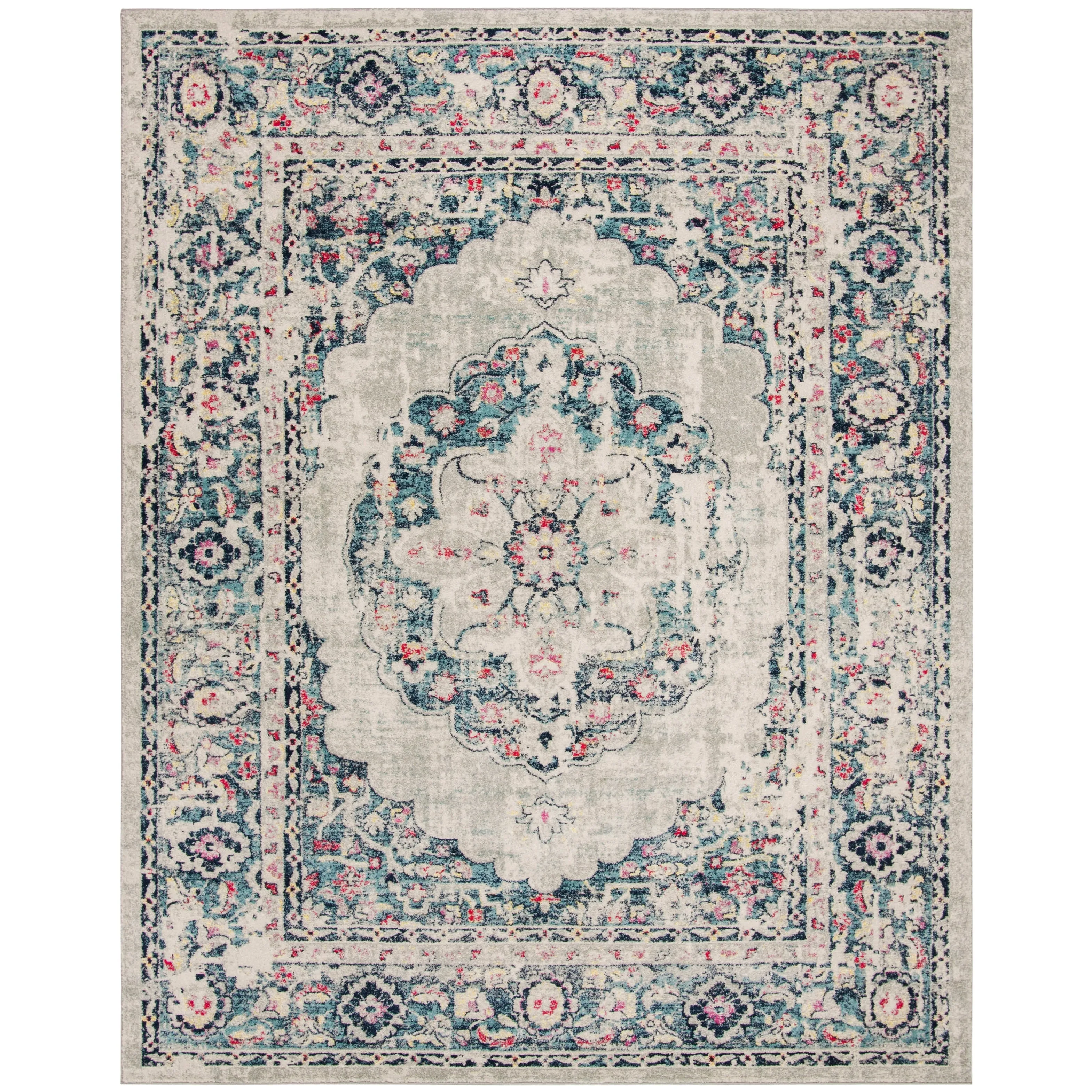 SAFAVIEH Madison Lorayne Vintage Boho Oriental Medallion Rug