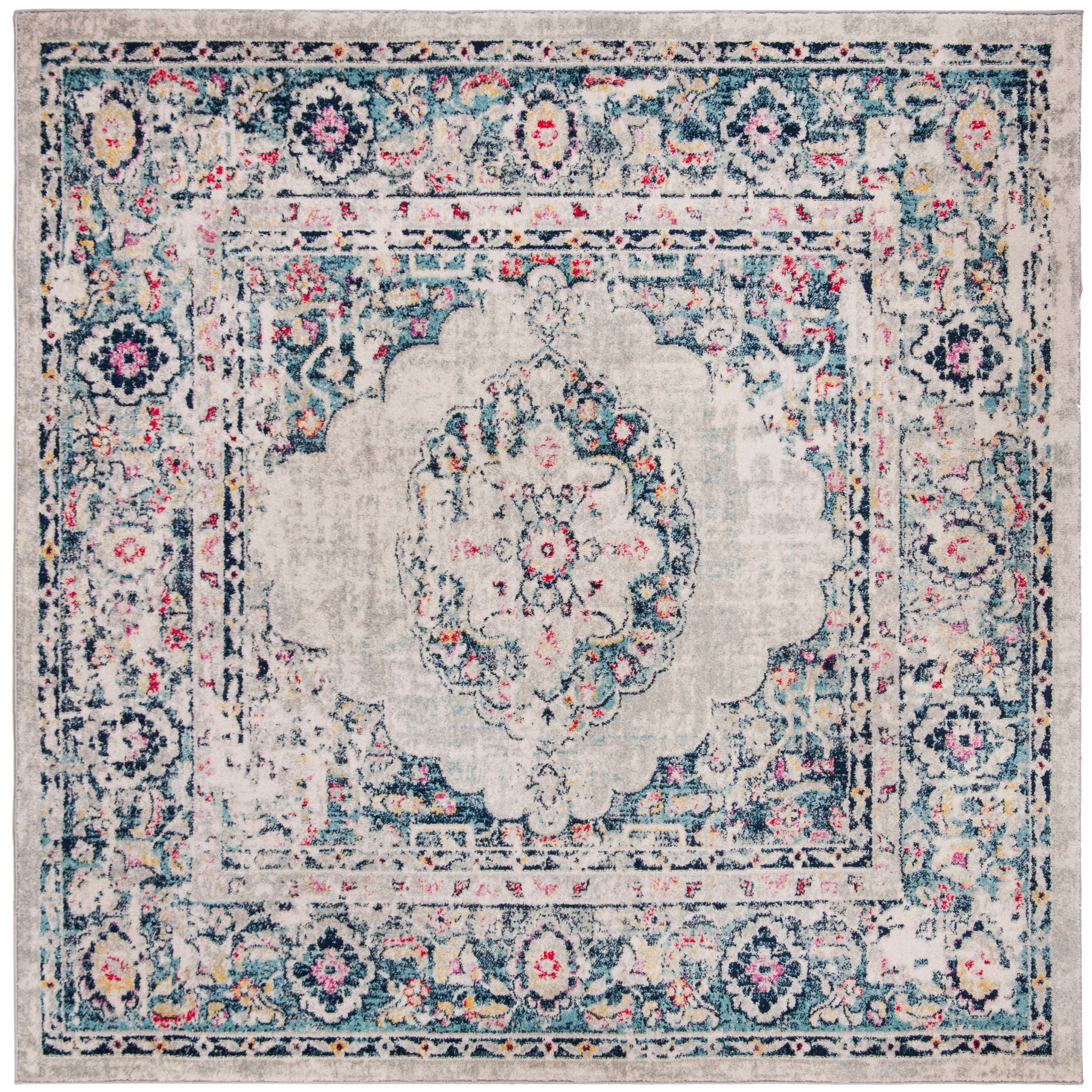 SAFAVIEH Madison Lorayne Vintage Boho Oriental Medallion Rug