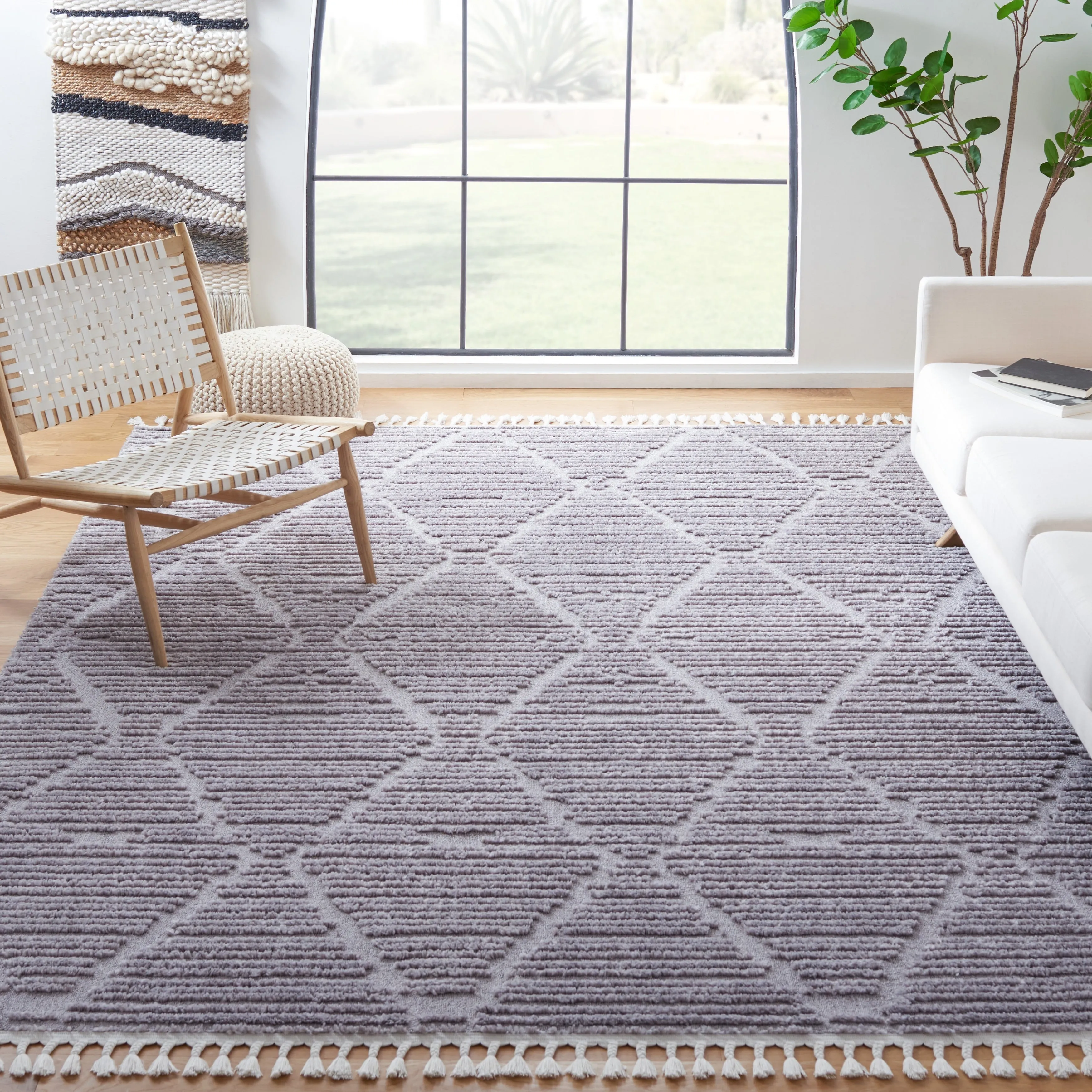 SAFAVIEH Marrakech Moroccan Esperanza Boho Braided Tassel Area Rug