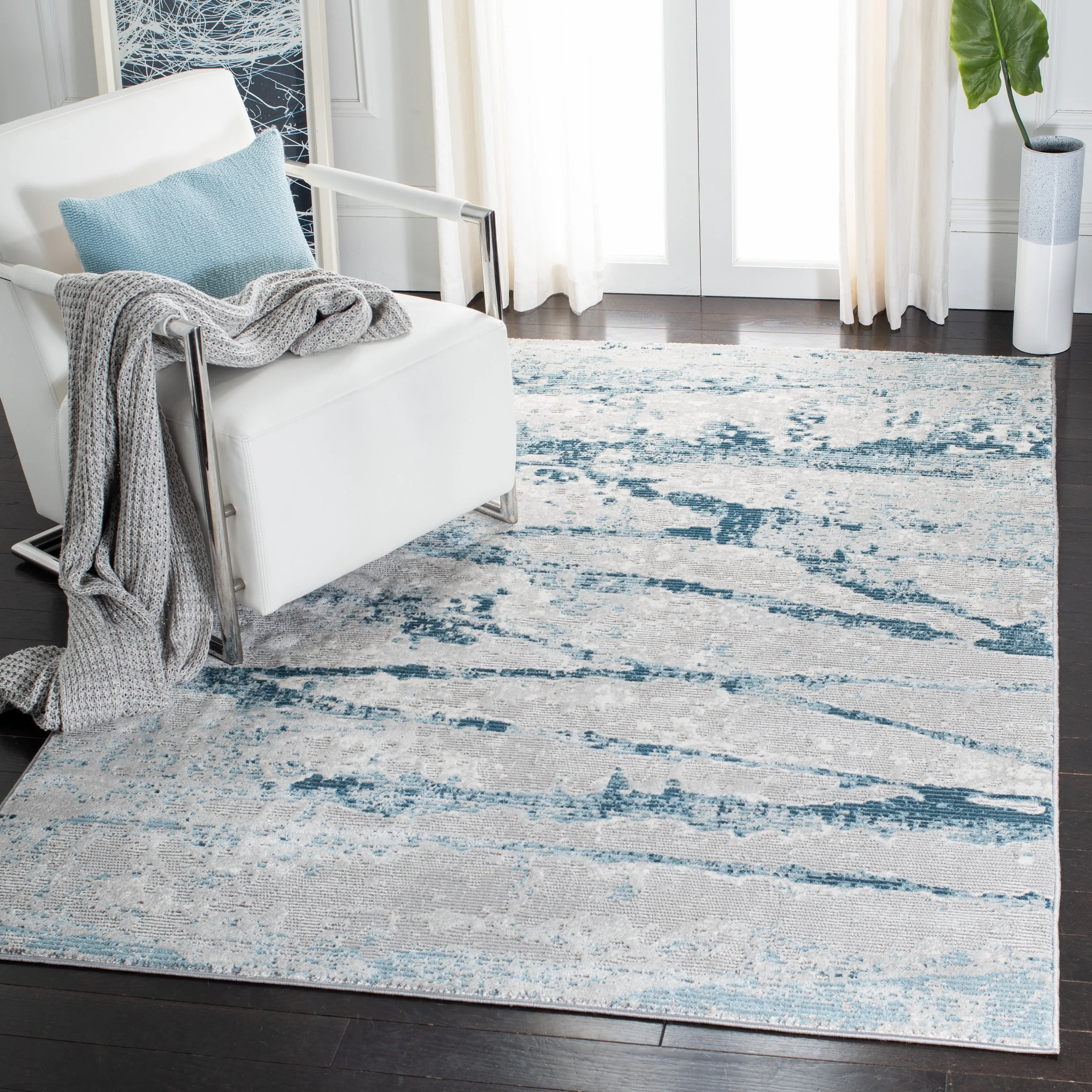 SAFAVIEH Meadow Entela Modern Abstract Rug