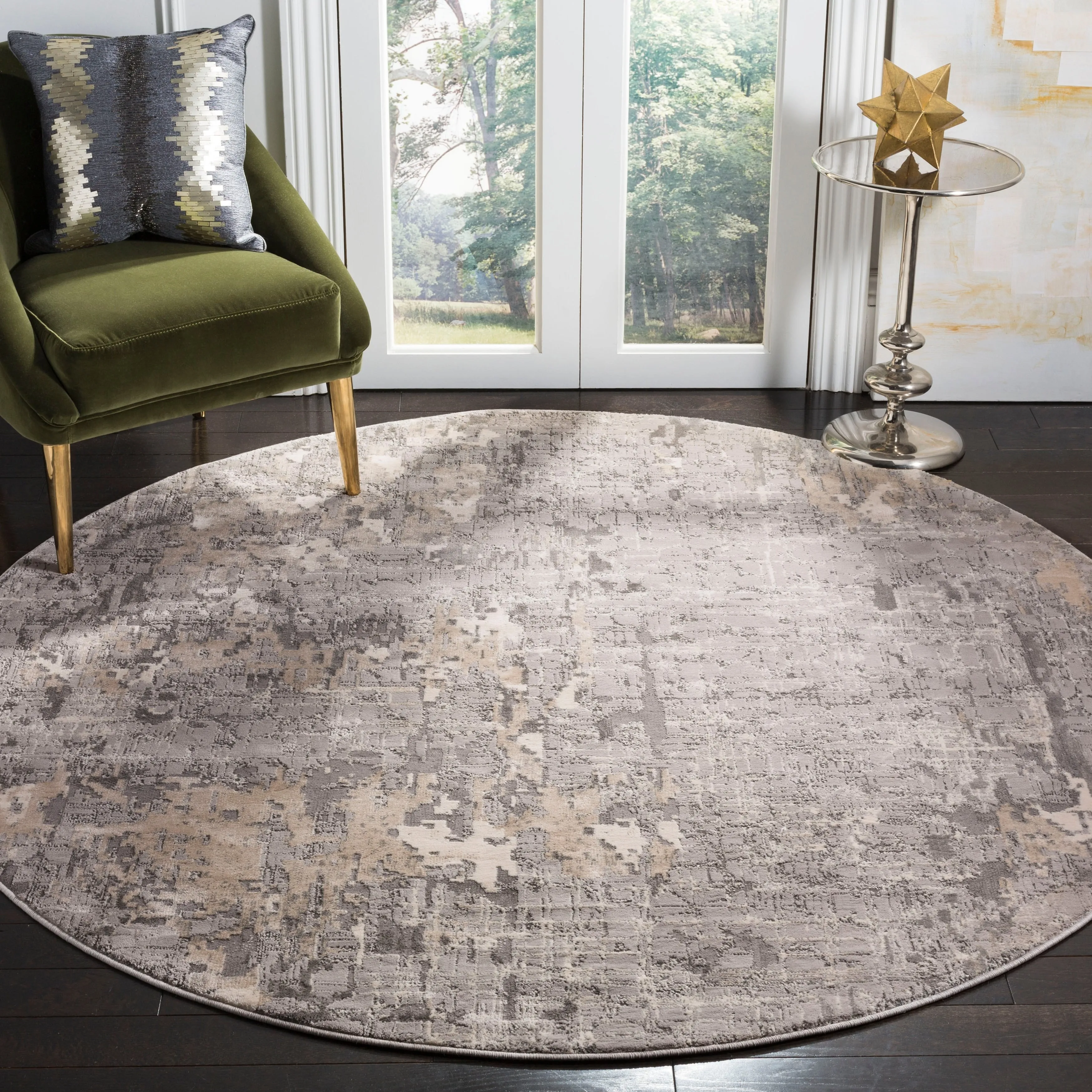 SAFAVIEH Meadow Heidegret Modern Abstract Rug