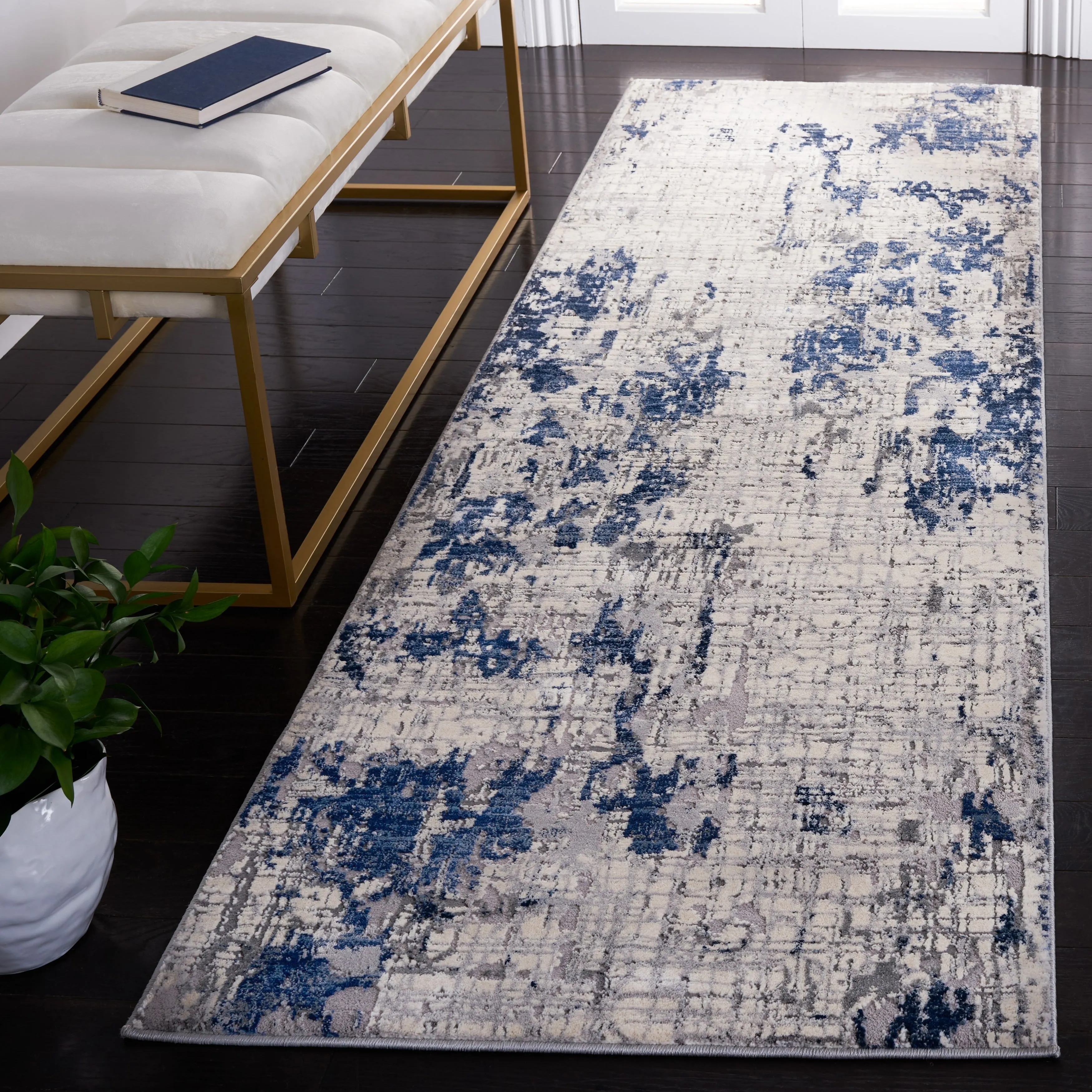 SAFAVIEH Meadow Heidegret Modern Abstract Rug