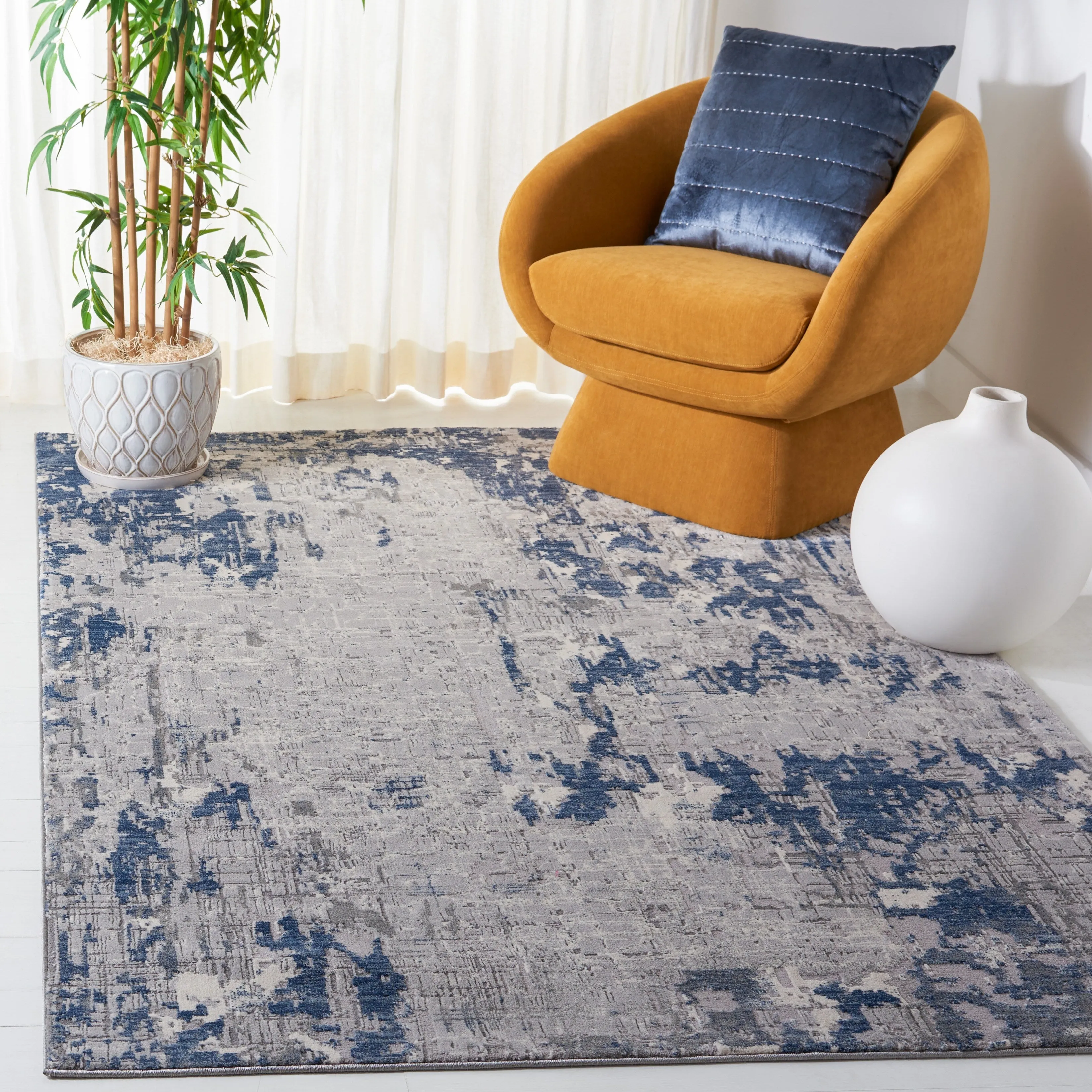 SAFAVIEH Meadow Heidegret Modern Abstract Rug