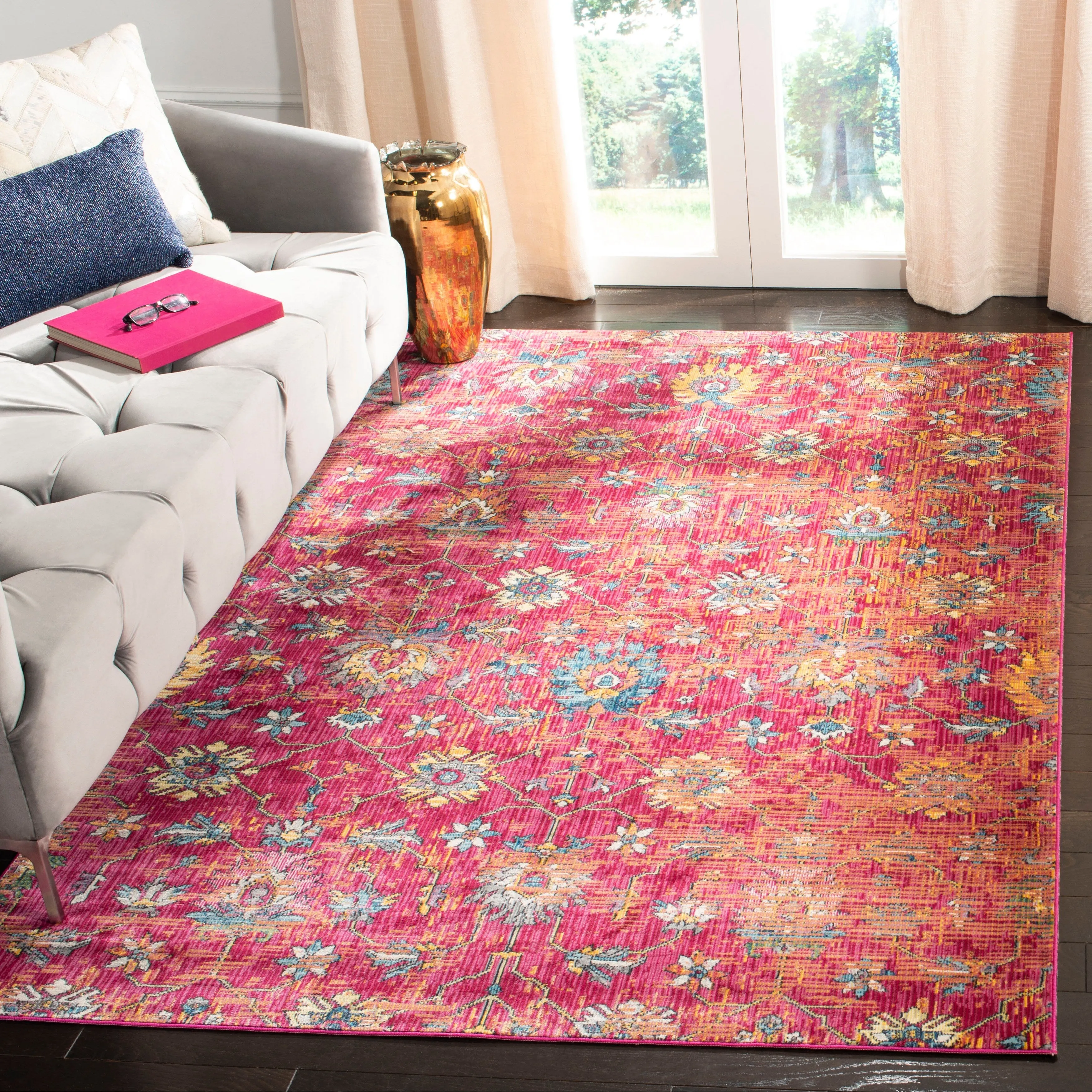 SAFAVIEH Merlot Stephania Boho Oriental Rug