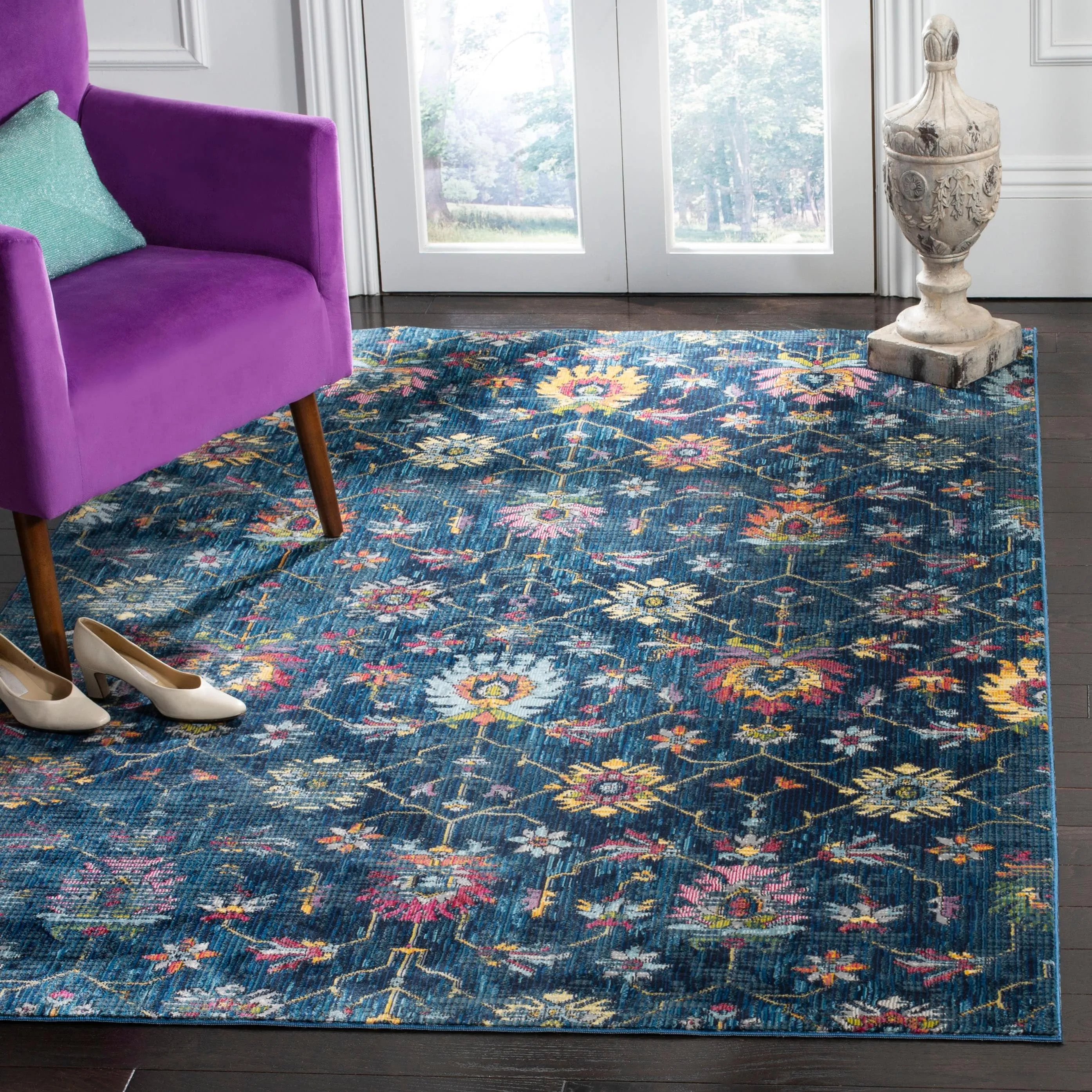 SAFAVIEH Merlot Stephania Boho Oriental Rug