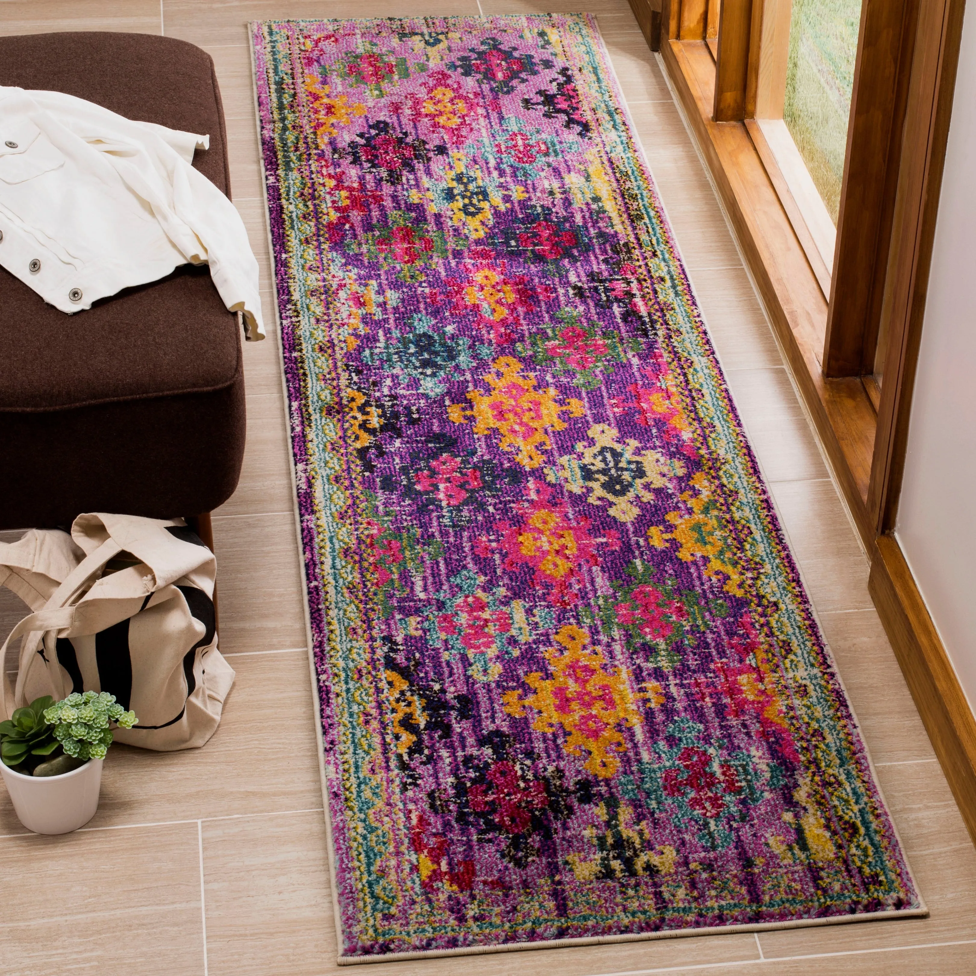 SAFAVIEH Monaco Joanne Distressed Boho Rug