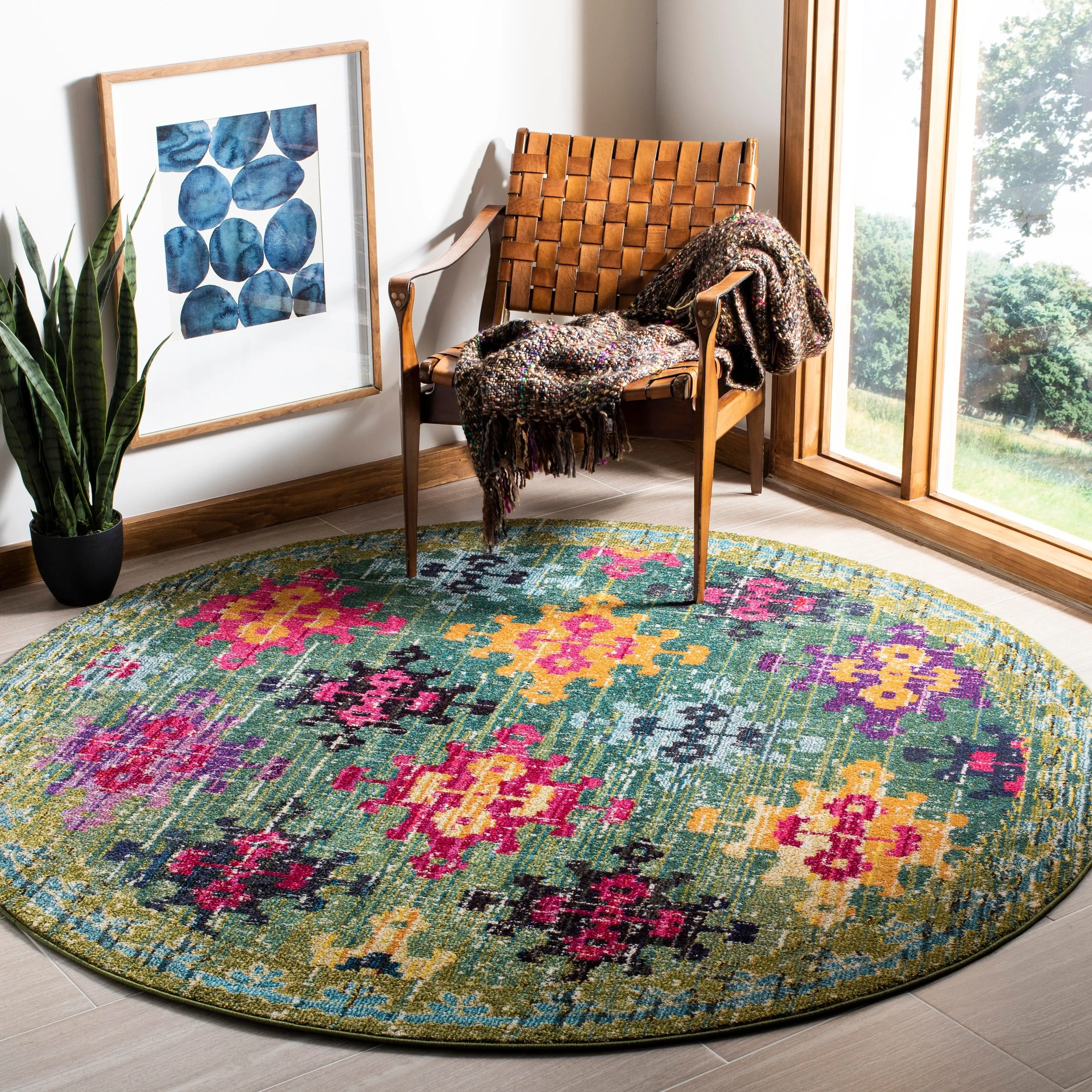 SAFAVIEH Monaco Joanne Distressed Boho Rug
