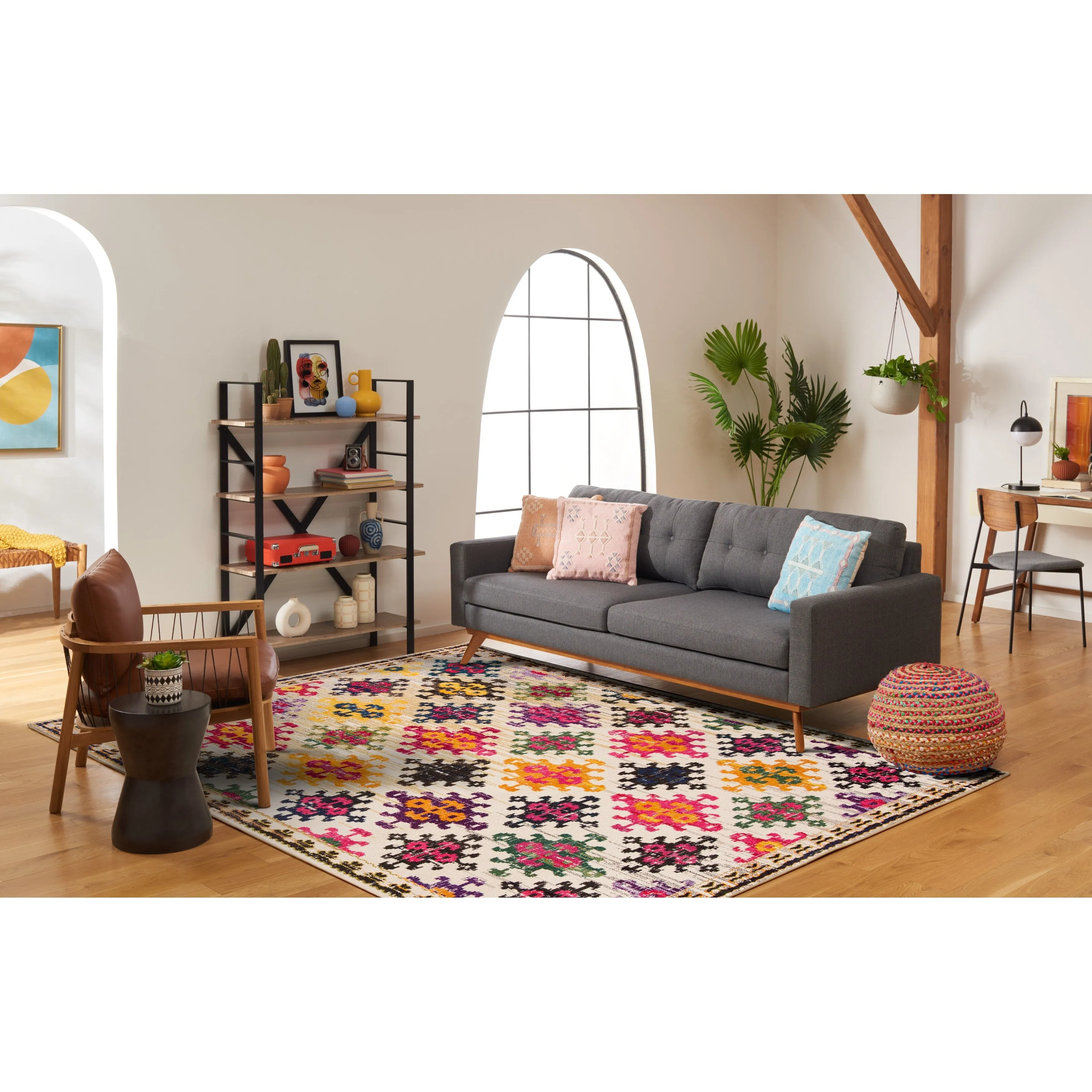 SAFAVIEH Monaco Joanne Distressed Boho Rug