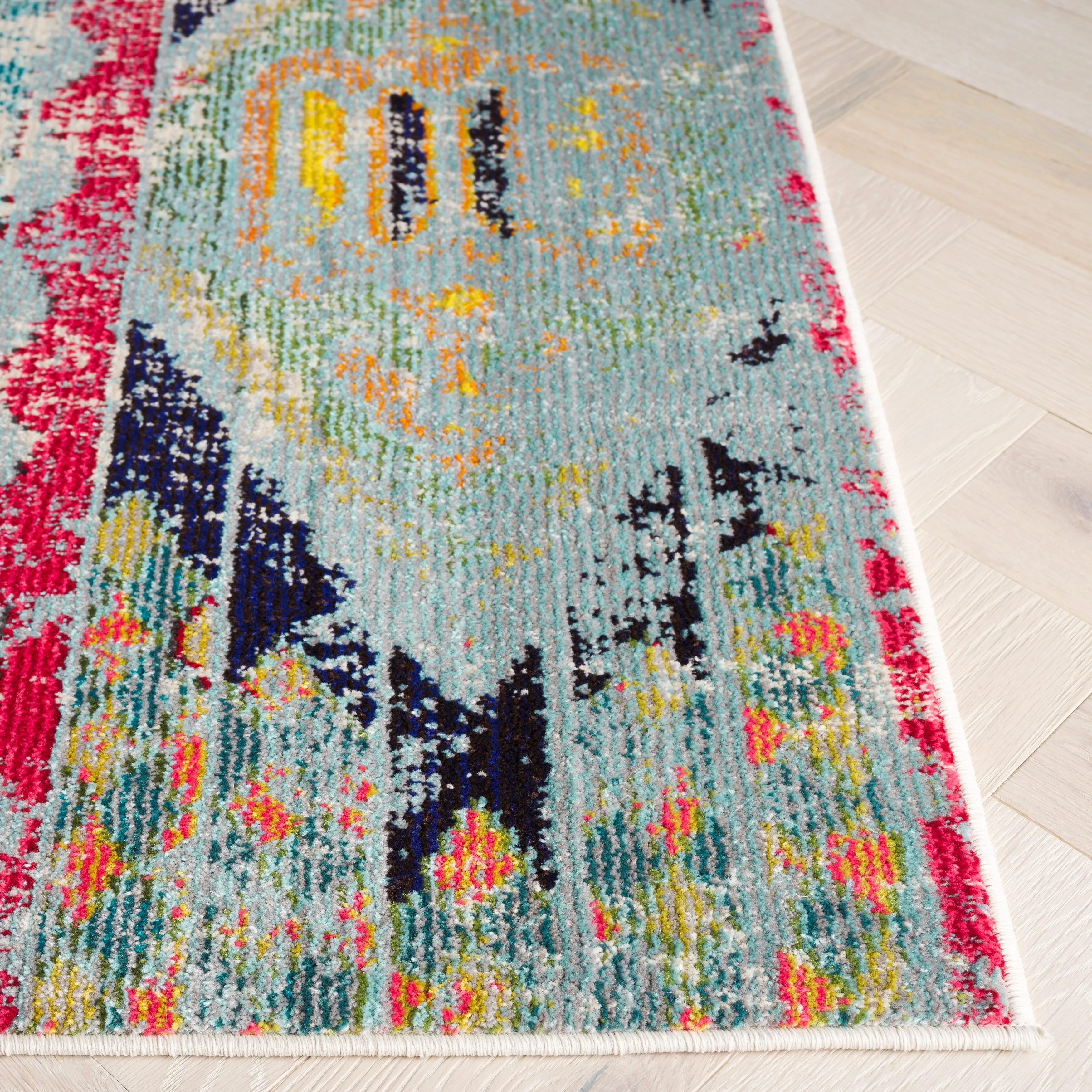 SAFAVIEH Monaco Lumturije Distressed Boho Rug - Multi - 8' x 11'