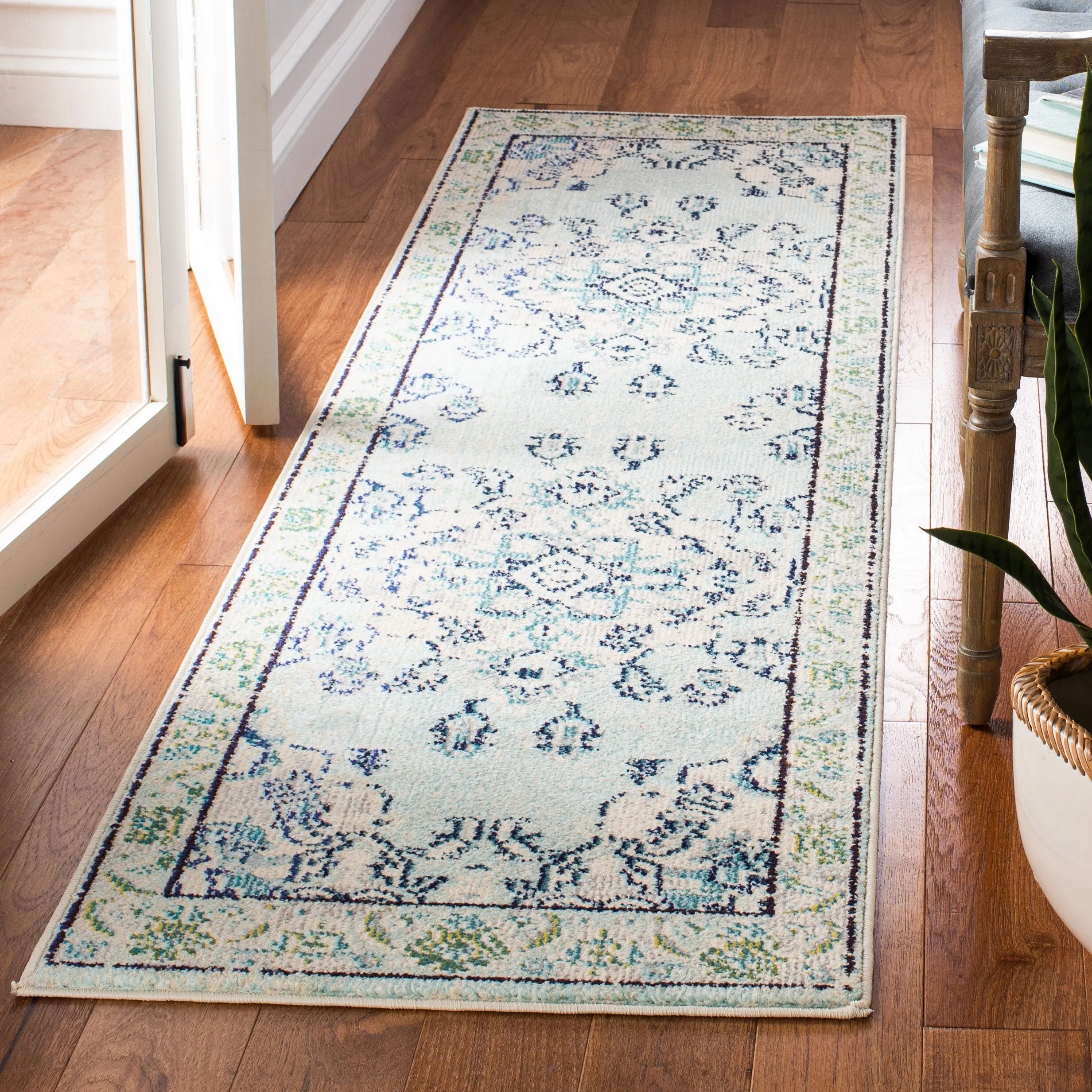 SAFAVIEH Monaco Oceane Boho Medallion Distressed Area Rug