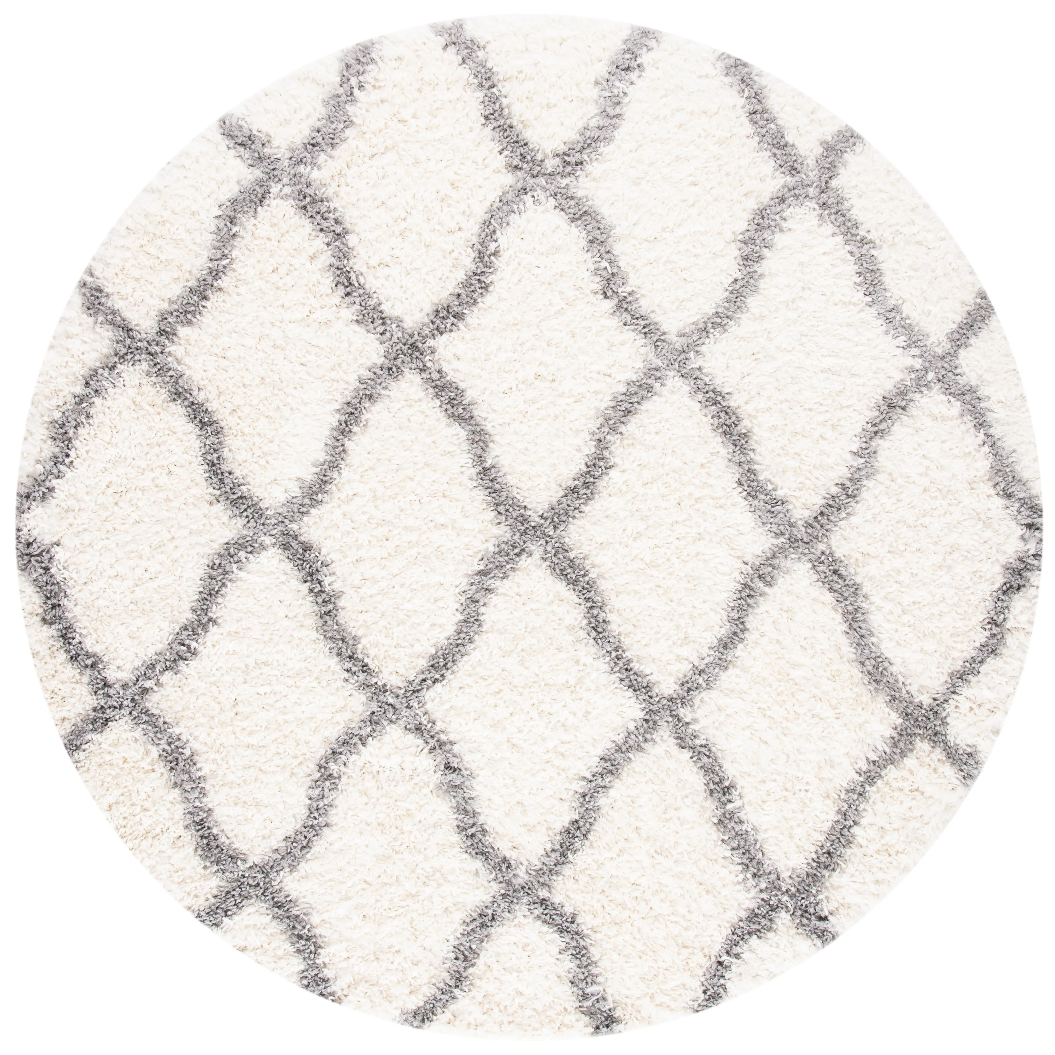 SAFAVIEH Moroccan Tassel Shag Almeta Diamond 1.5-inch Thick Rug