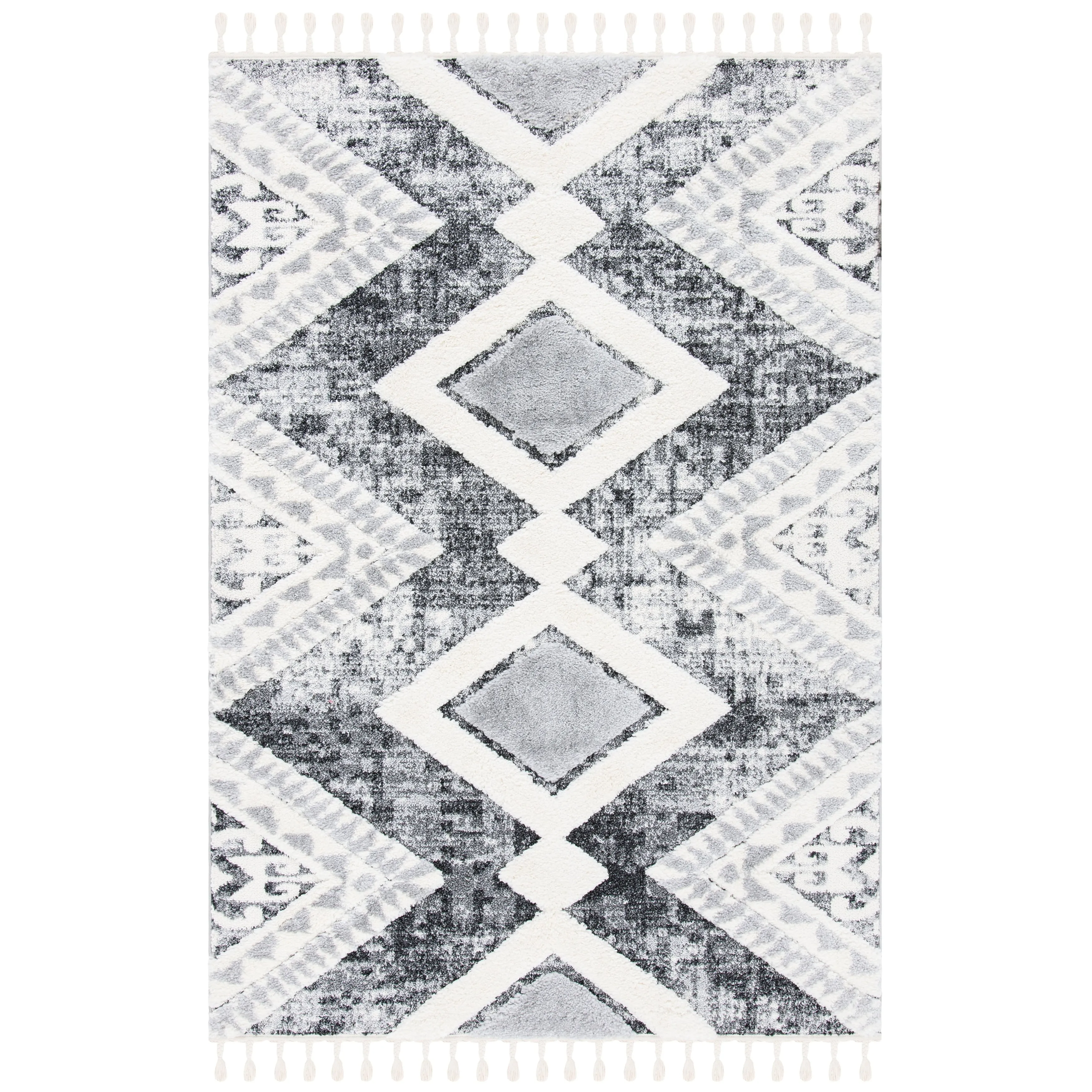 SAFAVIEH Moroccan Tassel Shag Irva 2-inch Thick Rug