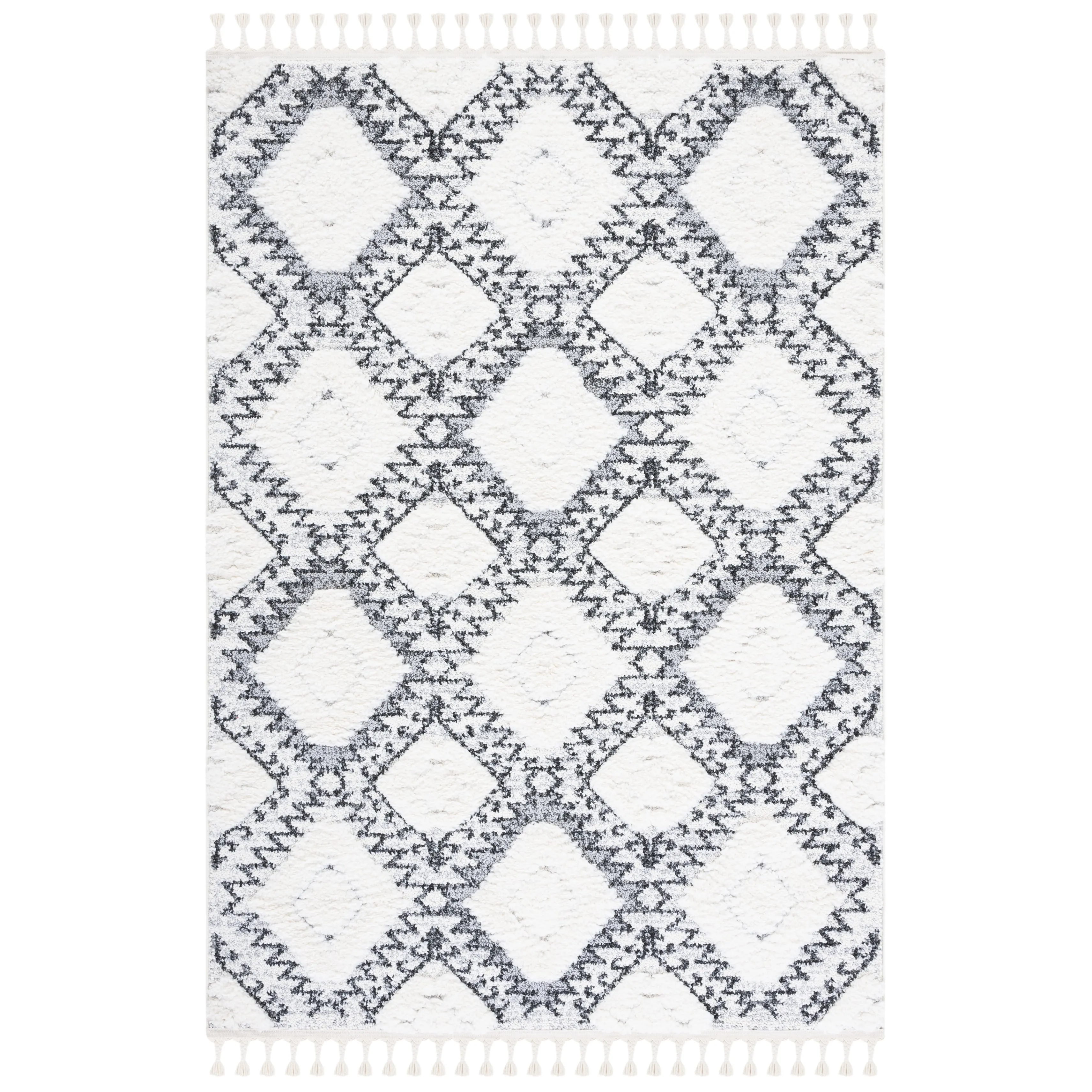SAFAVIEH Moroccan Tassel Shag Marianne 2-inch Thick Rug